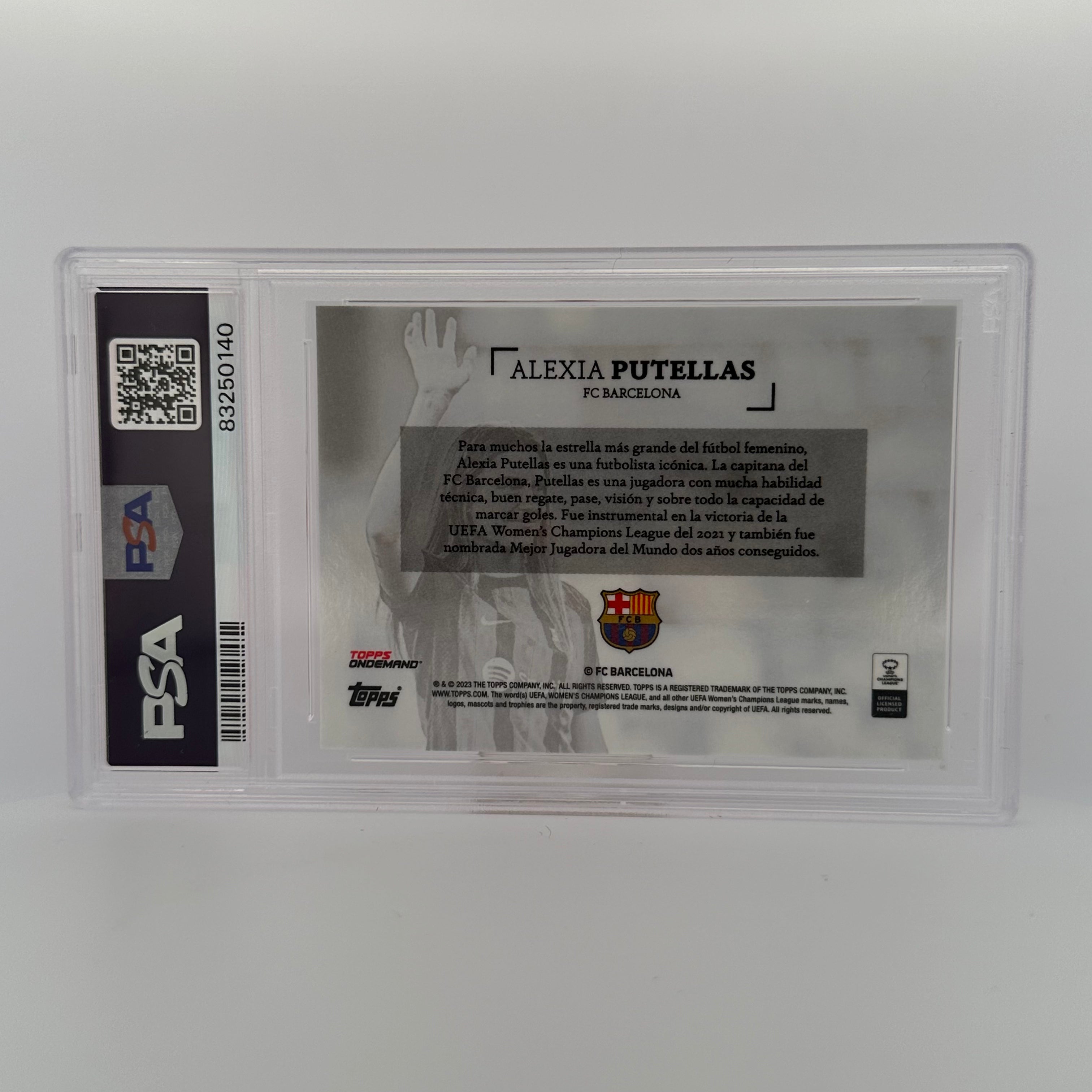 PSA 9 Graded 2003/10 Alexia Putellas Simplicidad UEFA Red Soccer Card - Perfect for Collectors, Investors & Soccer Fans Display