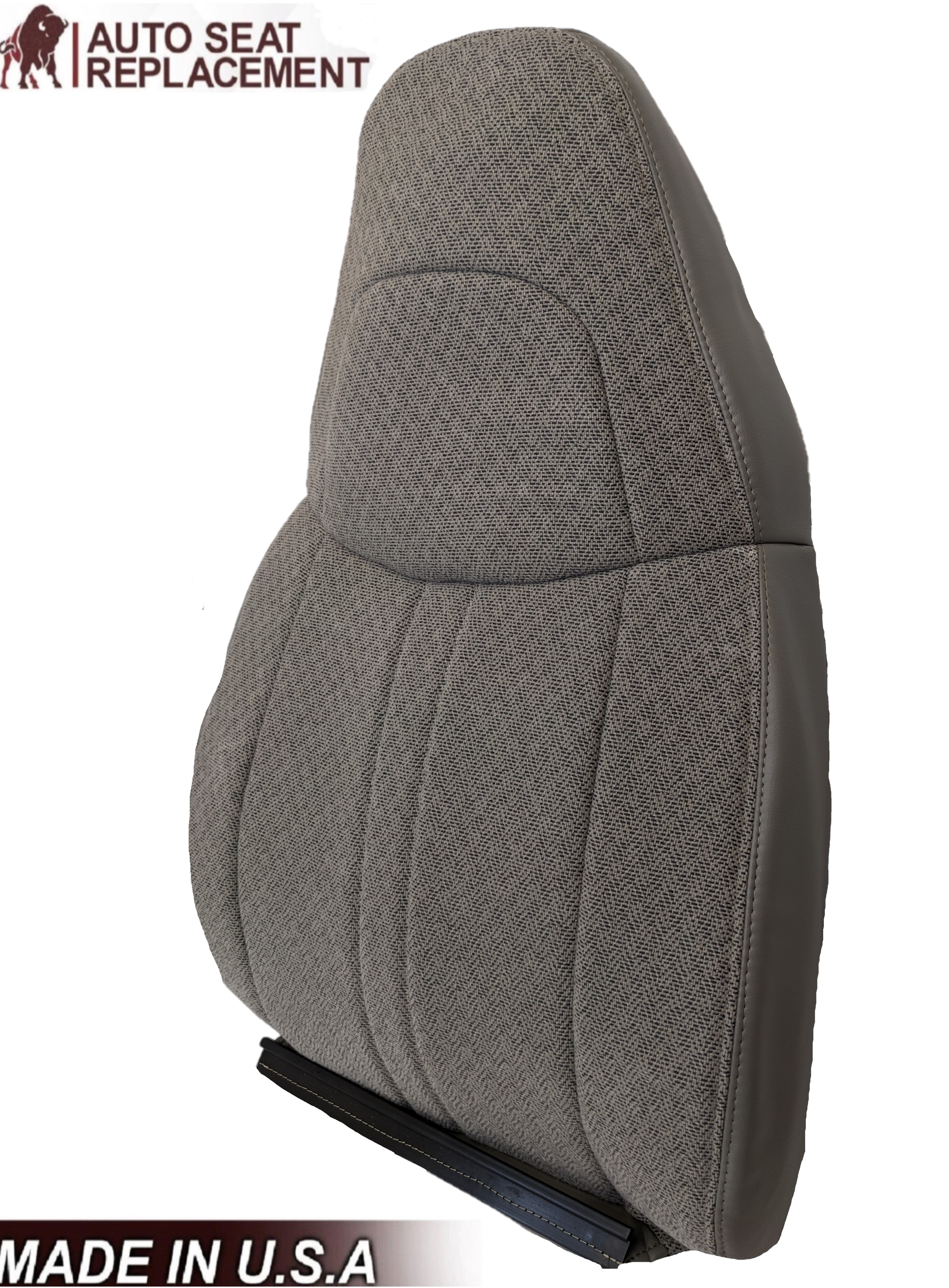 2003-2018 Chevy Express 1500 2500 3500 Custom Fit Pewter Gray Cloth Seat Covers - Durable Protection for Work Trucks & Family Vans