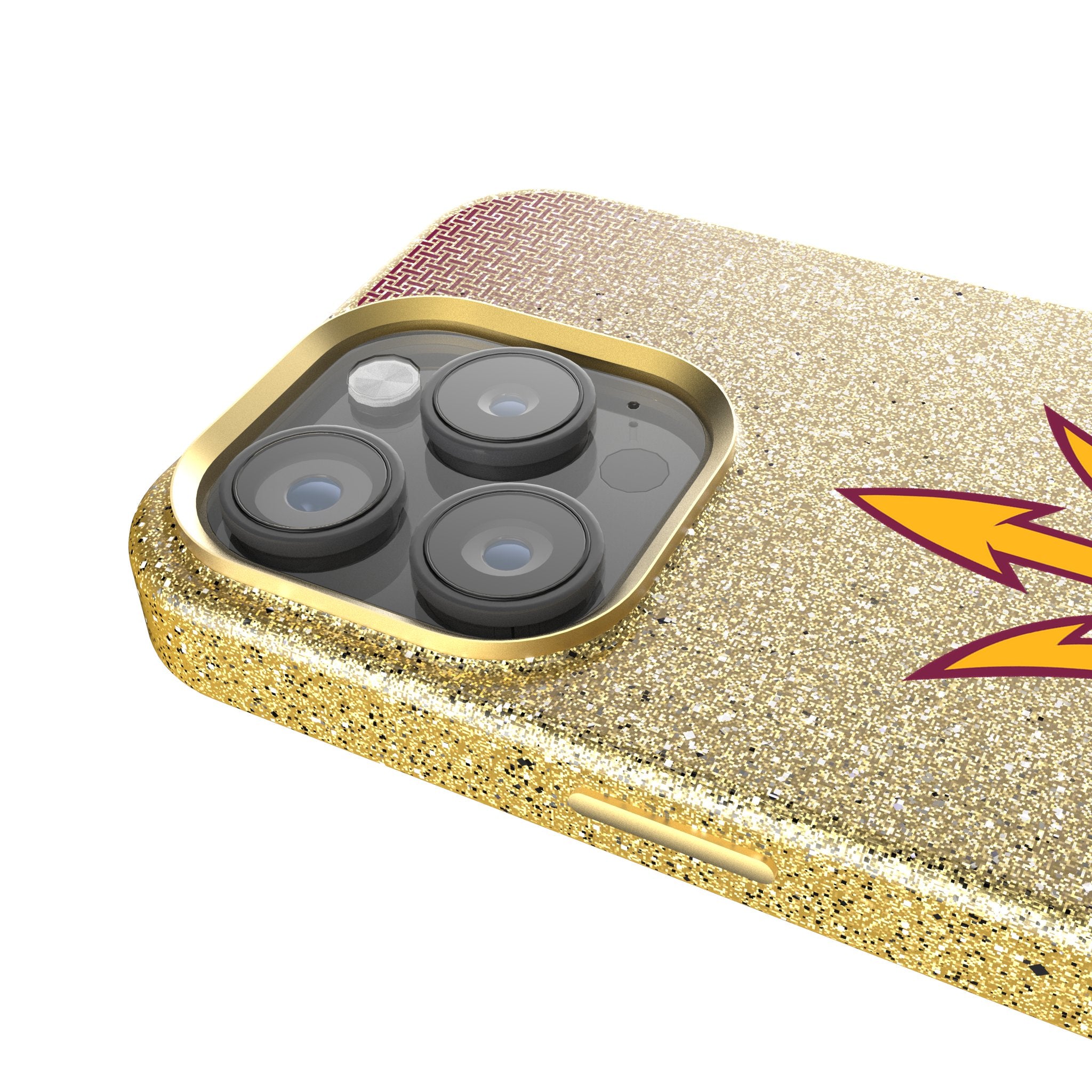 Arizona State University Sun Devils Rhinestone Bling Phone Case for iPhone 14 13 12 11 Pro Max XR - Sparkling Glitter Luxury Designer Cover for Women Girls - Perfect for Game Day, School Spirit & Fan Accessories