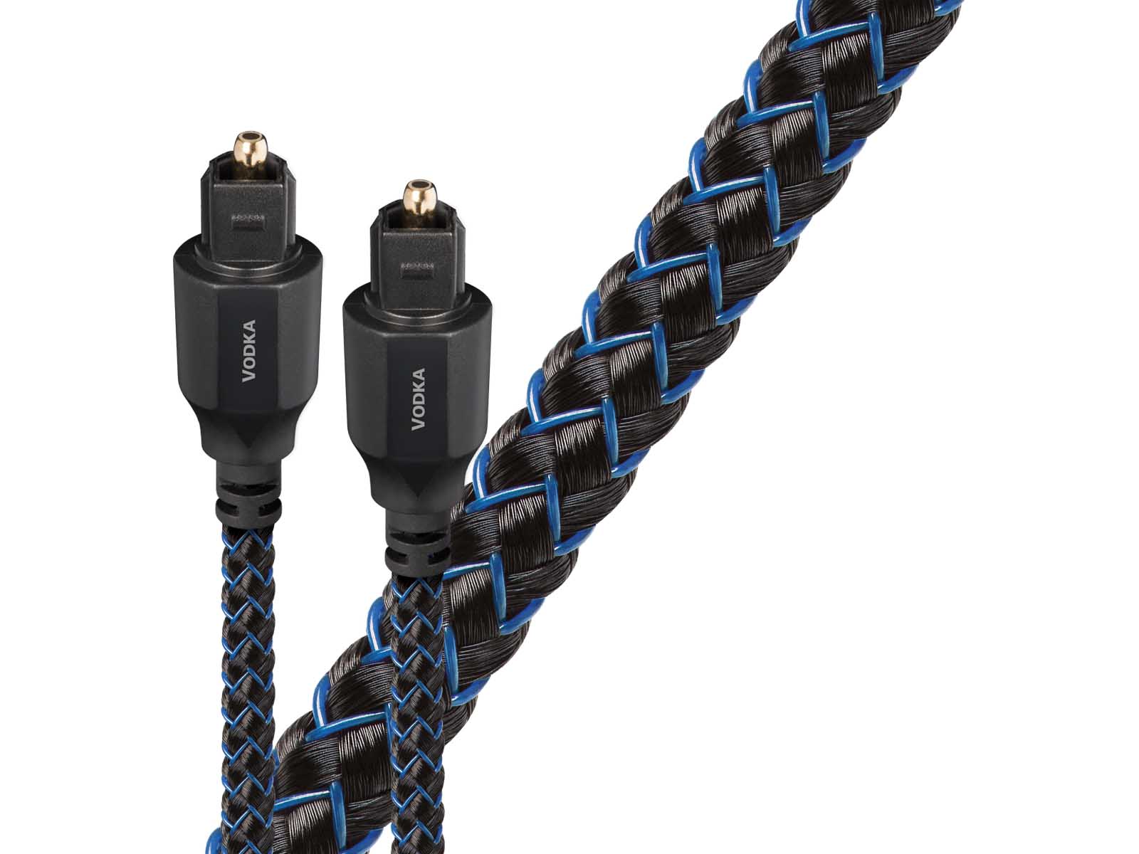 Audioquest Vodka Optique Digital Optical Audio Cable - High-Performance Fiber Optic Cable for Home Theater, Gaming & Hi-Fi Systems