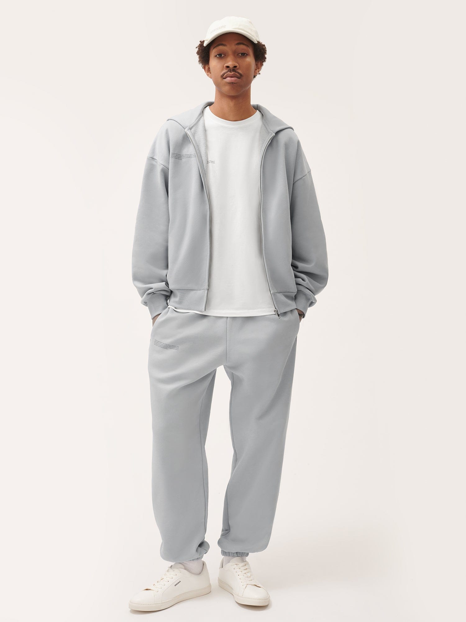 Men's Natural Dye Oversized Hoodie - Midnight Fog Grey | Eco-Friendly Cotton Pullover for Casual Wear & Street Style