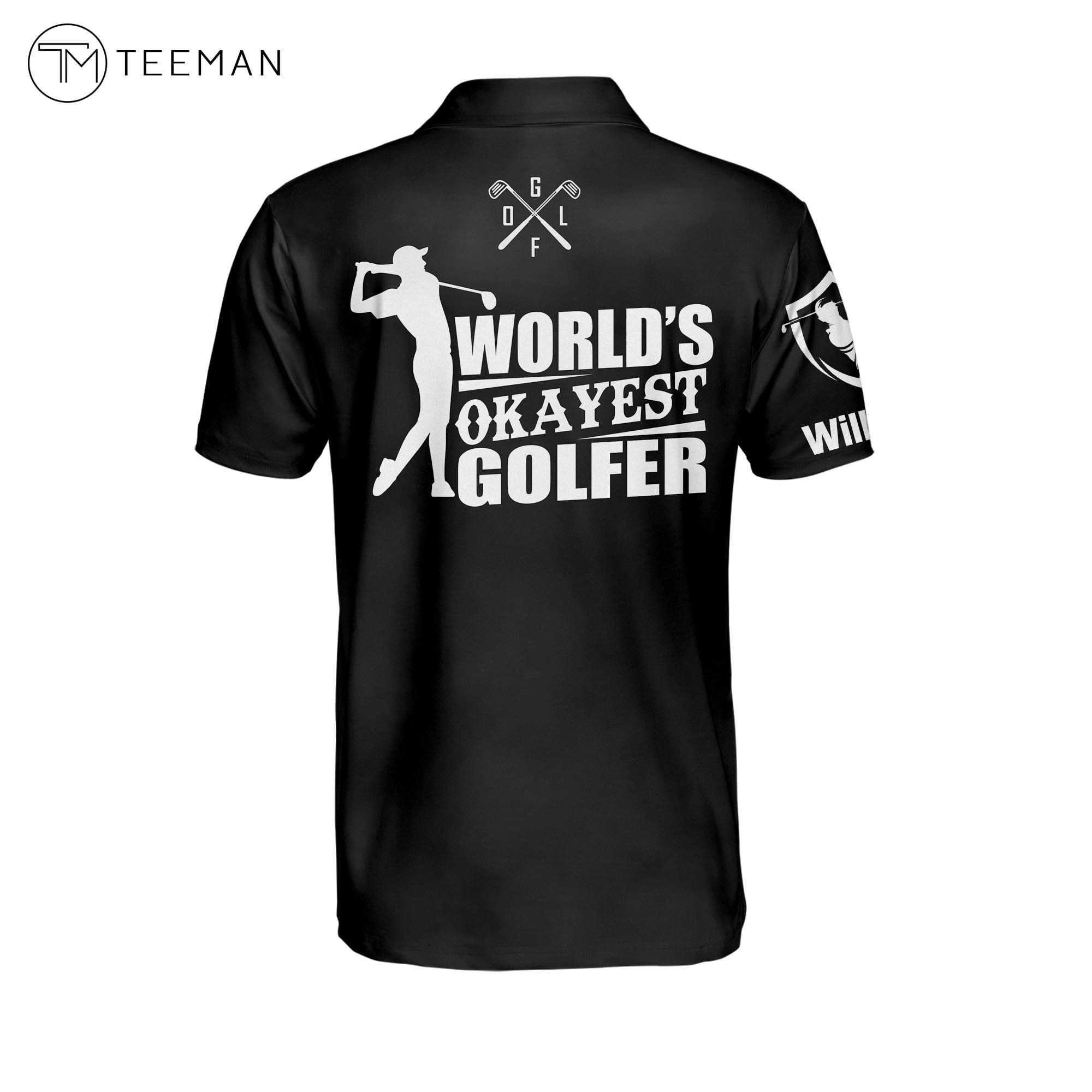 TEEMAN Custom Funny Golf Polo Shirts for Men - Crazy Wild Print Short Sleeve Polos - Perfect for Father's Day Gifts, Golf Tournaments & Casual Wear