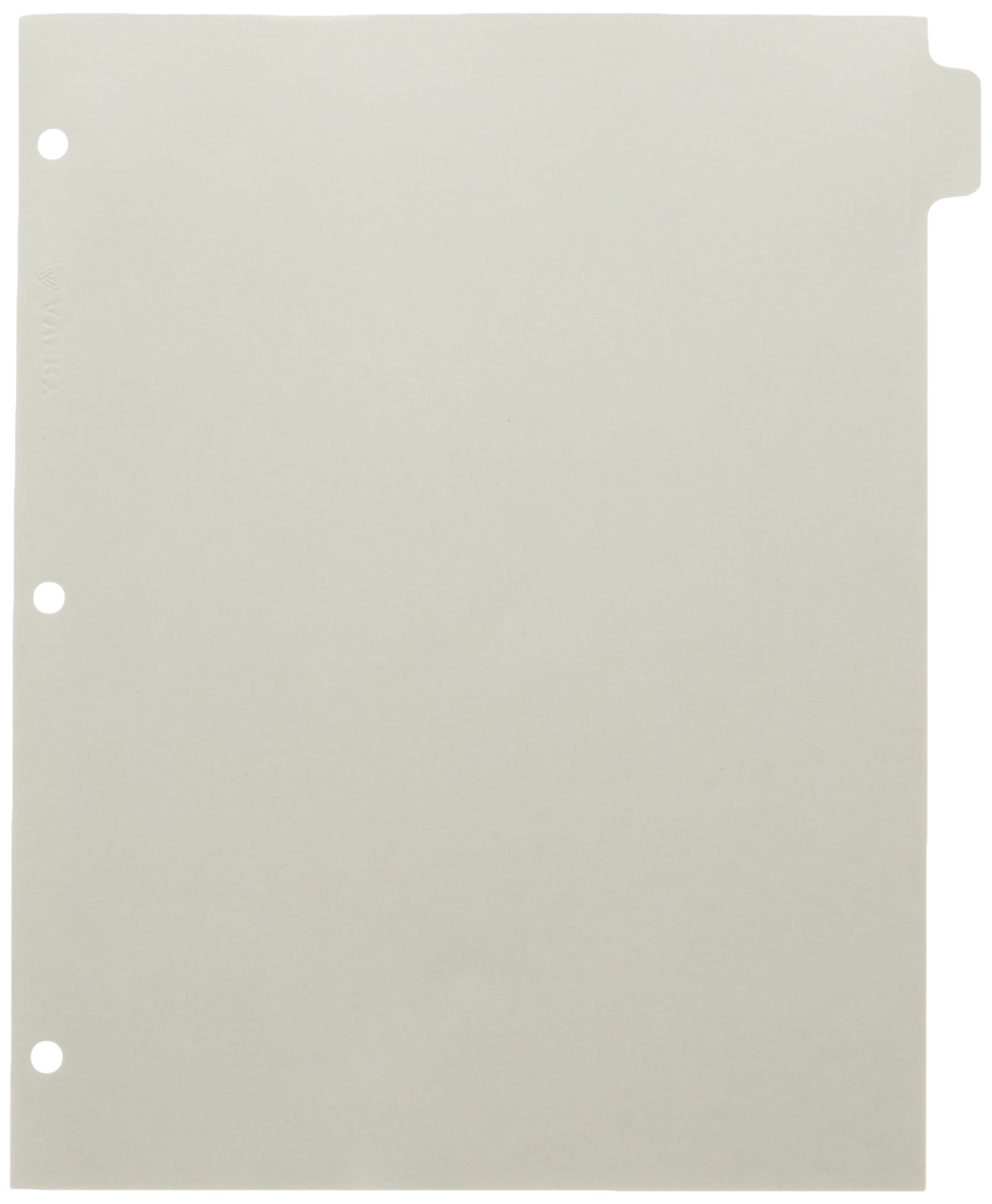 SKILCRAFT 7530-01-600-6982 8-Tab Index Divider Set - White (5-Pack) - Perfect for Office Filing, School Binders & Document Organization