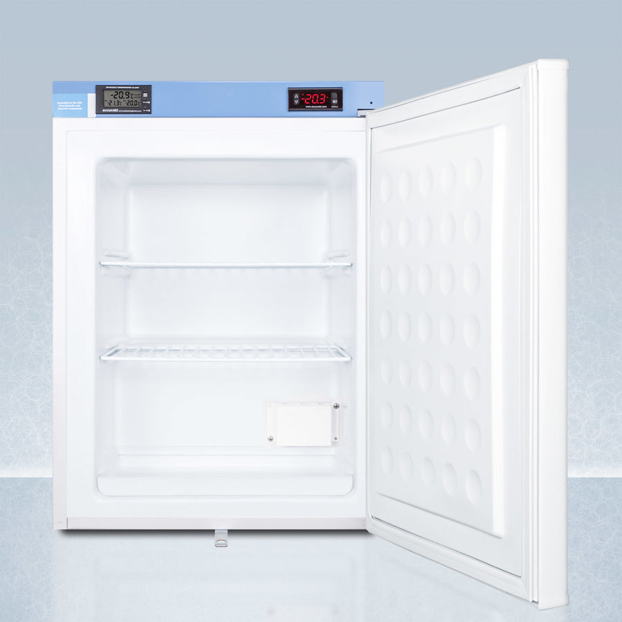 Accucold FS30L7MED2 Compact All Freezer - 3.0 Cu. Ft. Upright Freezer for Home, Garage, or Office - Energy Efficient & Space-Saving Appliance for Frozen Food Storage