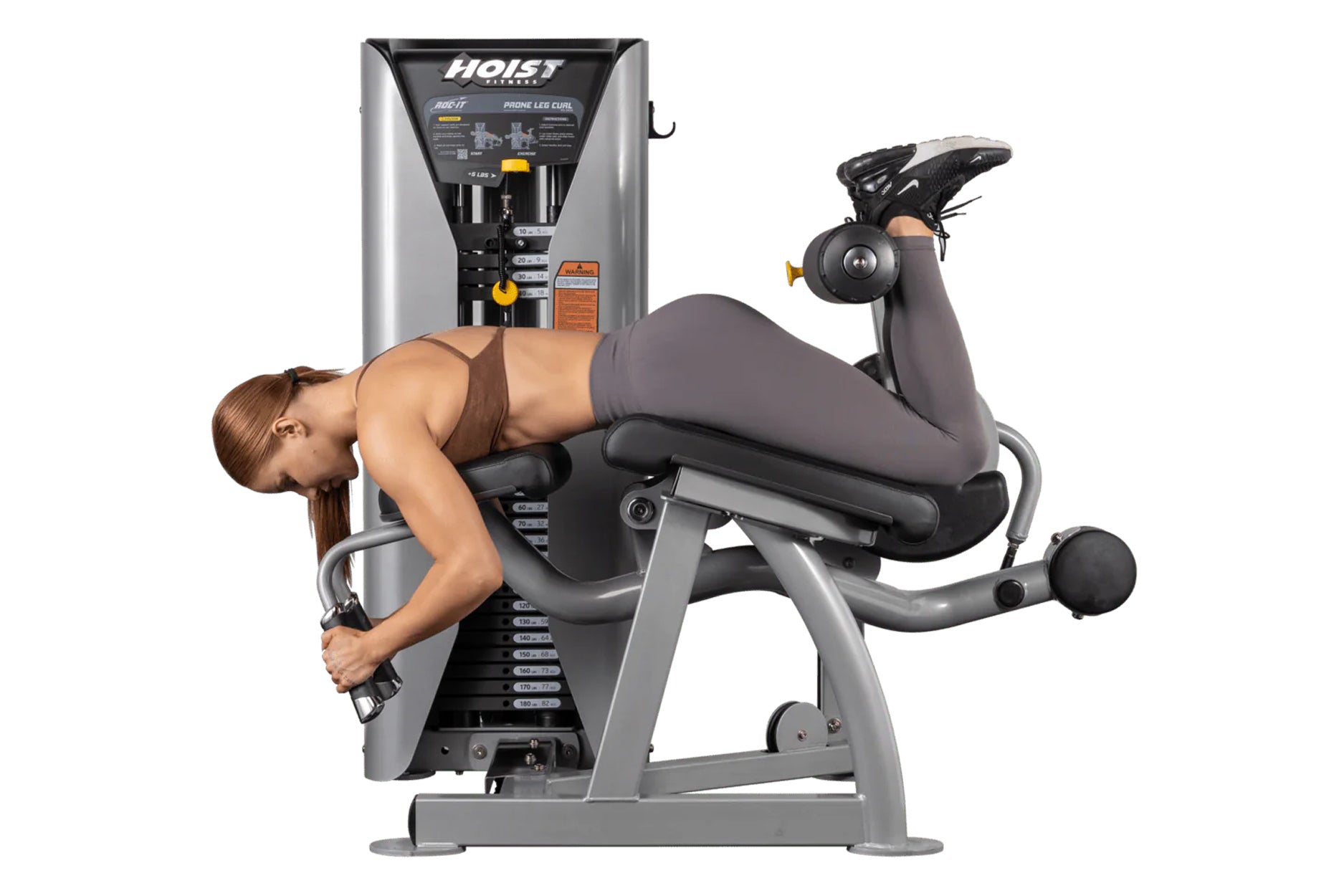 Hoist ROC IT Prone Leg Curl Machine (RS 2408) - Professional Gym Equipment for Hamstring Workouts - Perfect for Home & Commercial Fitness Centers
