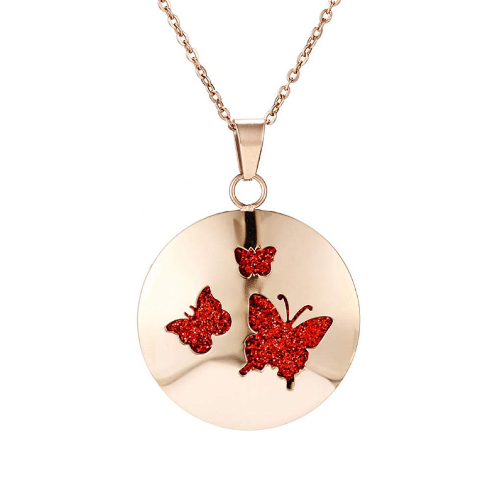 Rose Gold Essential Oil Diffuser Necklace for Women - Stainless Steel Hollow Aromatherapy Pendant Jewelry | Perfect for Stress Relief, Yoga, Meditation & Daily Wear
