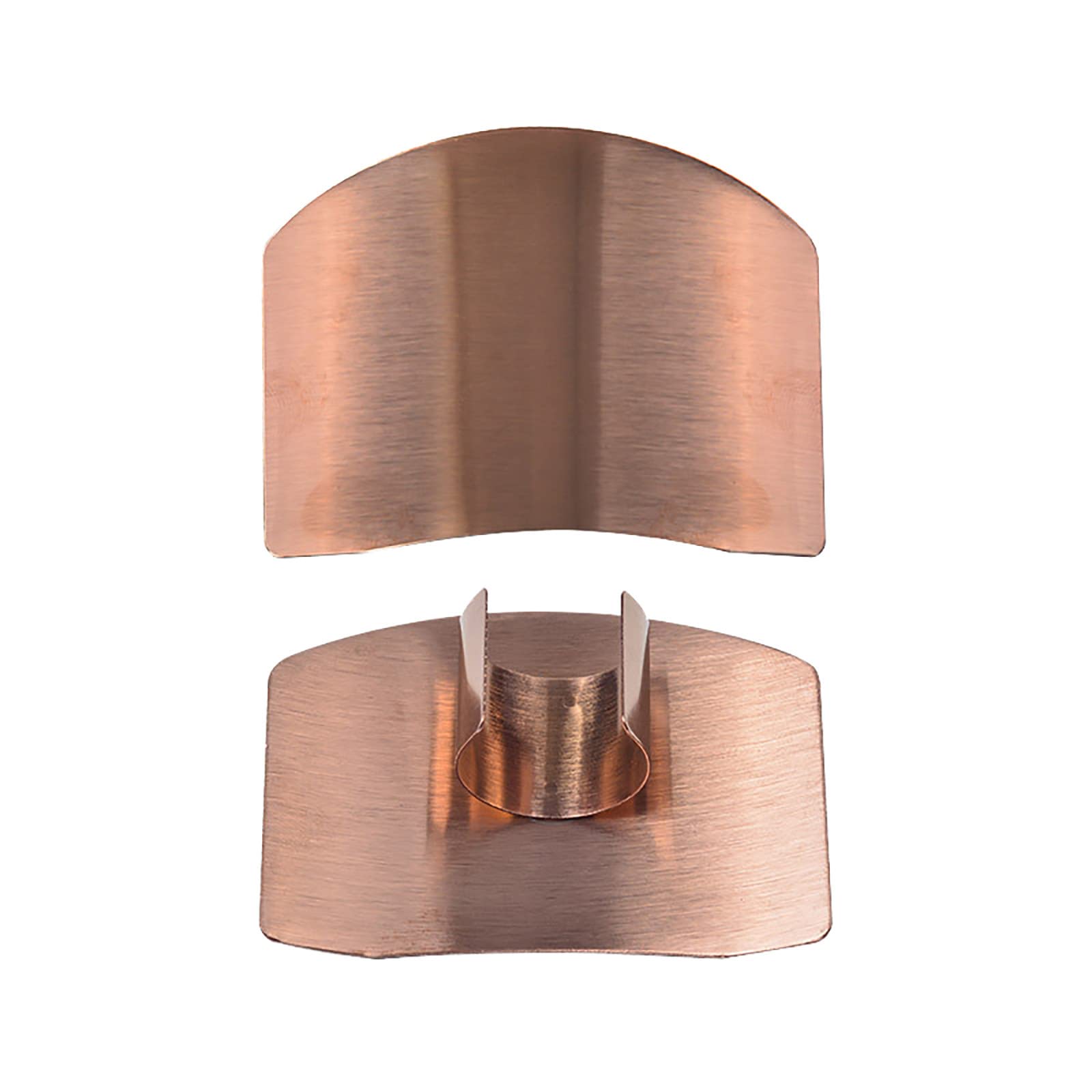 Stainless Steel Anti-Cut Finger Guard for Kitchen - Multi-Purpose Peeling Tool with Rose Gold Finish | Safe Vegetable Peeler & Slicing Protector for Cooking & Meal Prep