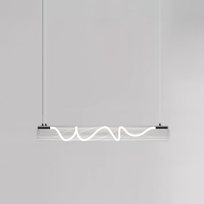 Alexandra Linear Pendant Light - Modern Minimalist Hanging Fixture for Kitchen Island, Dining Room & Bedroom Lighting | Dimmable LED Chandelier for Home Decor