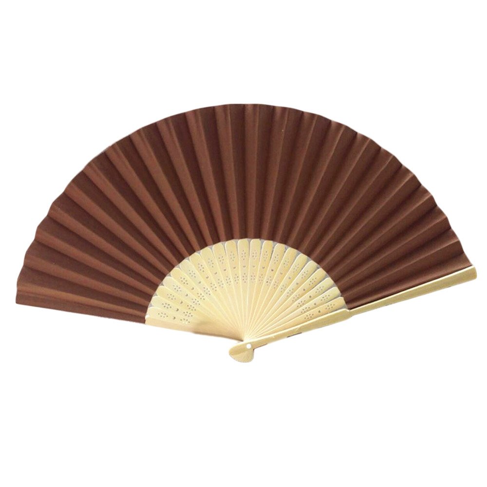 Koippimel Silk Folding Fan - Wedding & Party Handheld Dance Tool - Home Decor for Birthdays & Events