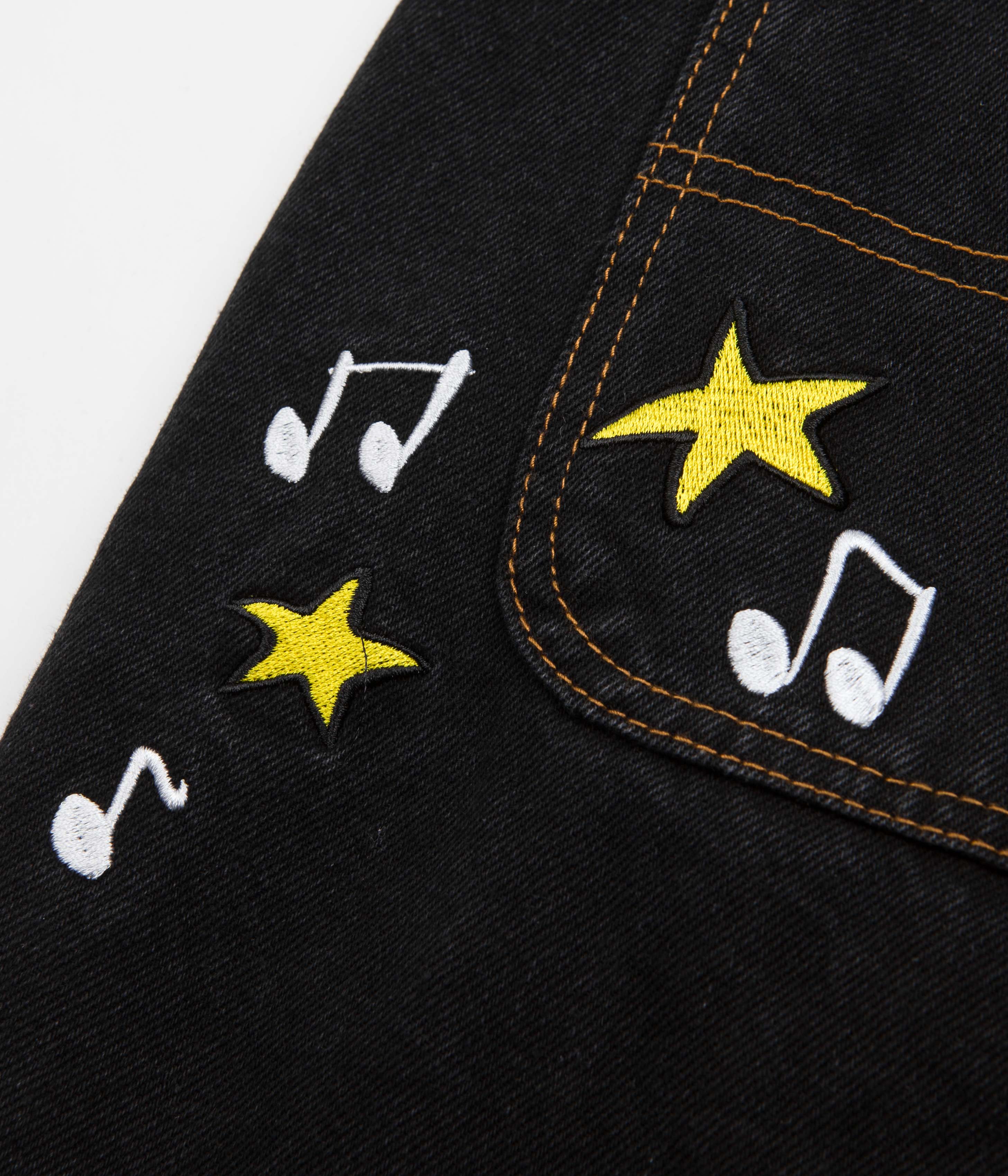 Butter Goods x The Smurfs Harmony Jeans - Washed Black Denim Pants for Men | Casual Streetwear & Vintage Style | Perfect for Everyday Wear and Urban Fashion