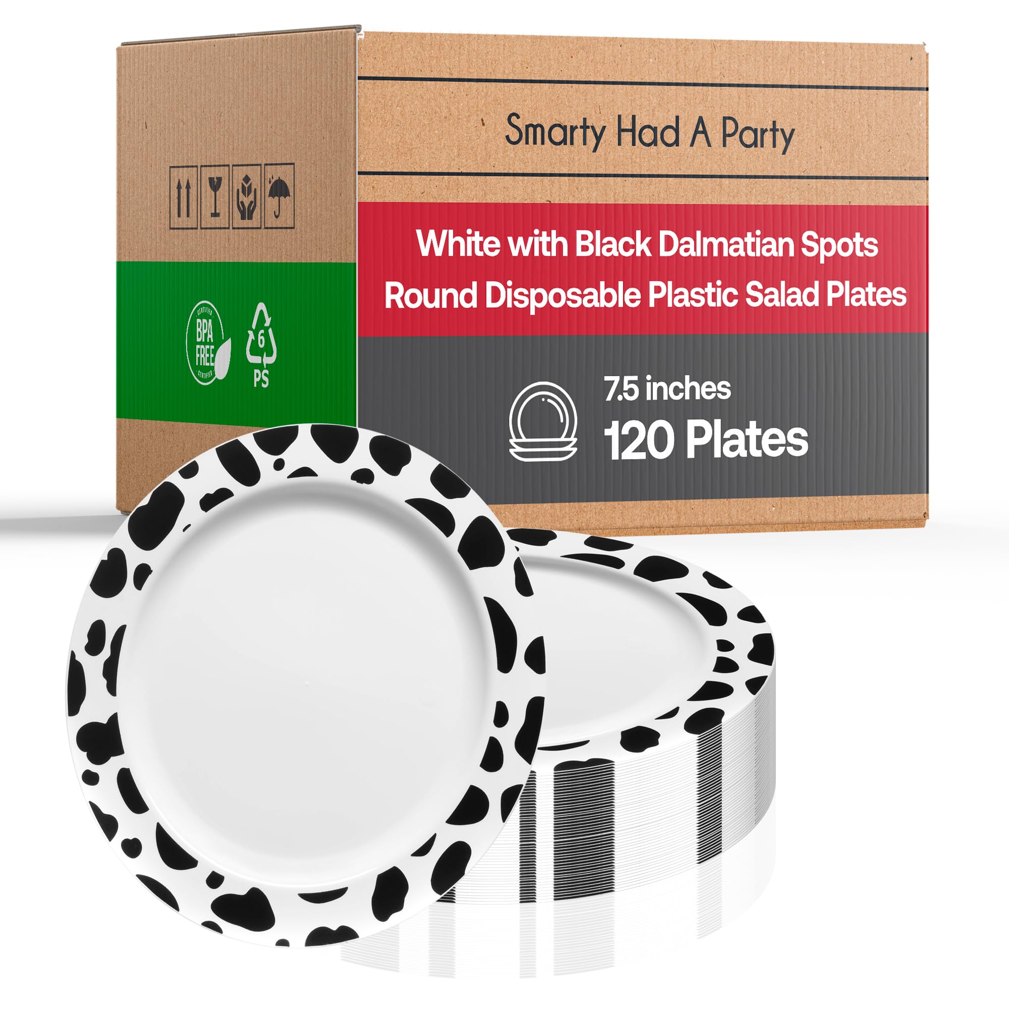 Safari Animal Print Plastic Plates - 7.5