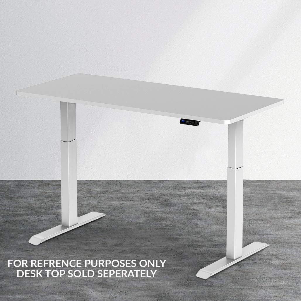 Adjustable Electric Standing Desk Frame with Dual Motors, USB Charging Port - Supports 220 lbs, 47