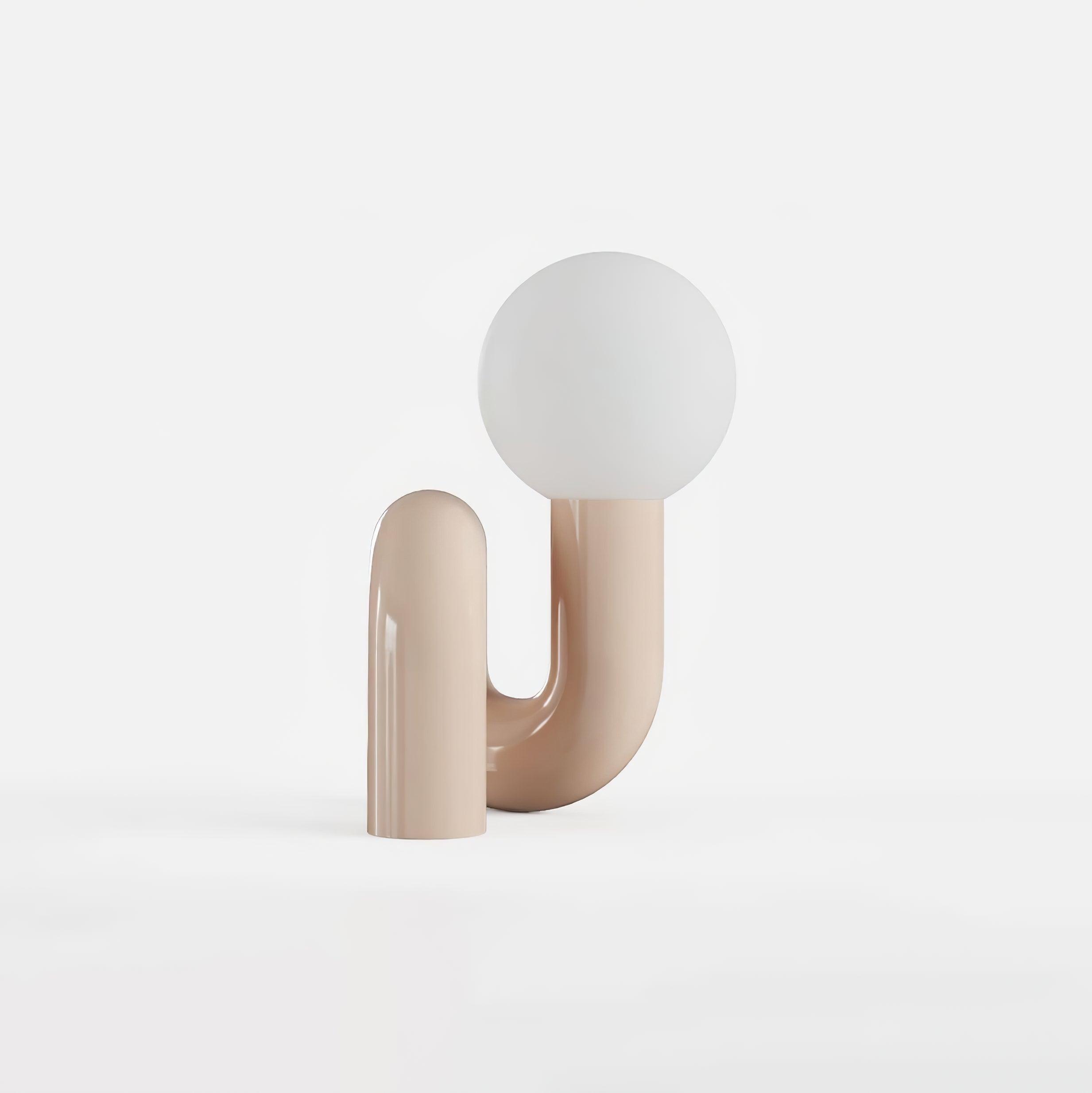 Playful N Shape Table Lamp - Modern LED Night Light for Bedroom, Living Room, and Office Decor - Perfect for Reading, Relaxing, and Creating Cozy Ambiance