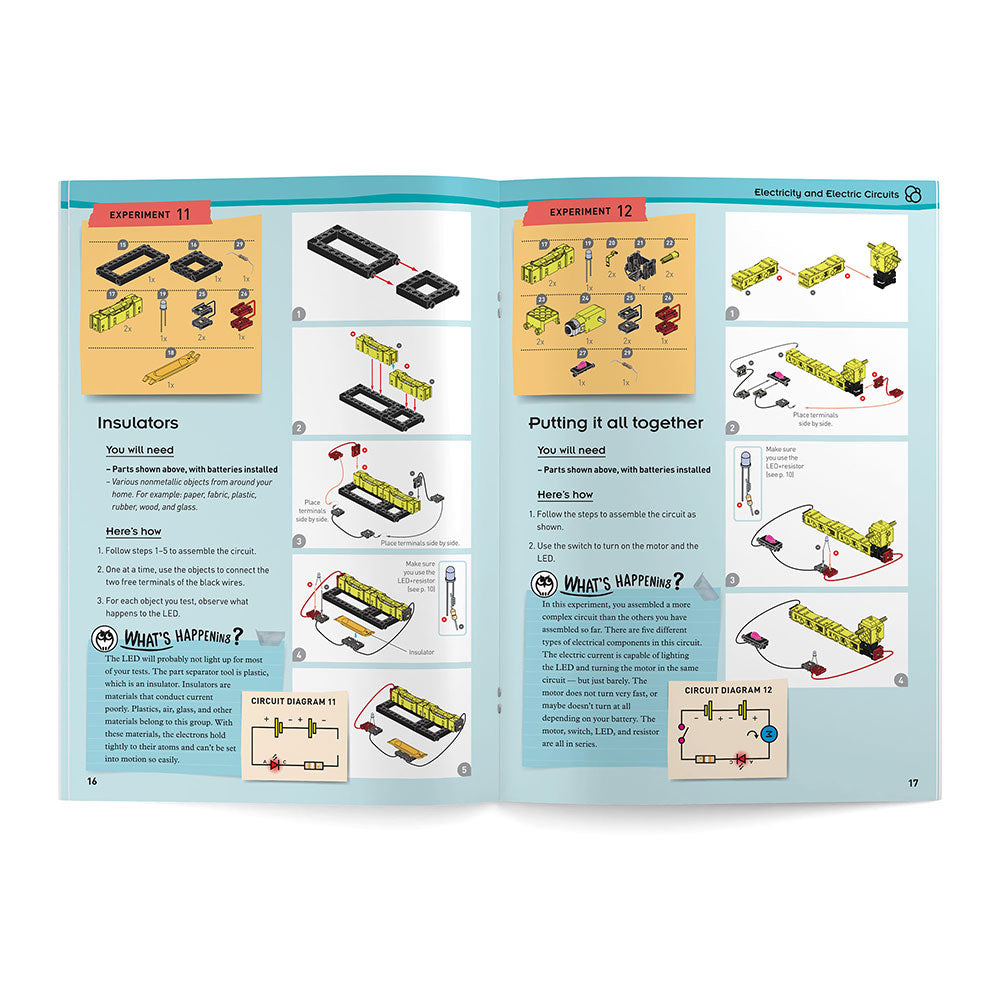 Easy Electric Circuits Kit for Kids - STEM Learning Toys for Science Experiments & DIY Projects - Perfect for Classroom, Home, and Science Fair Projects