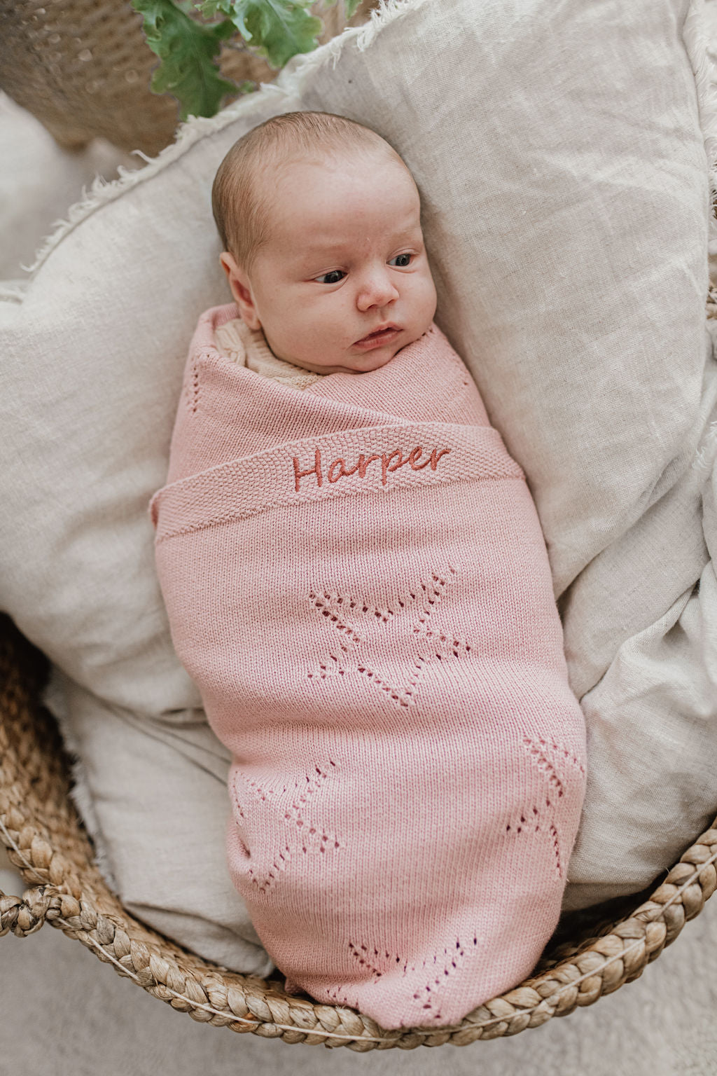 Personalized Baby Bunny Fleece Blanket - Soft Pink Cozy Throw for Nursery, Gift, or Cuddling - Perfect for Newborns, Toddlers, and Baby Showers