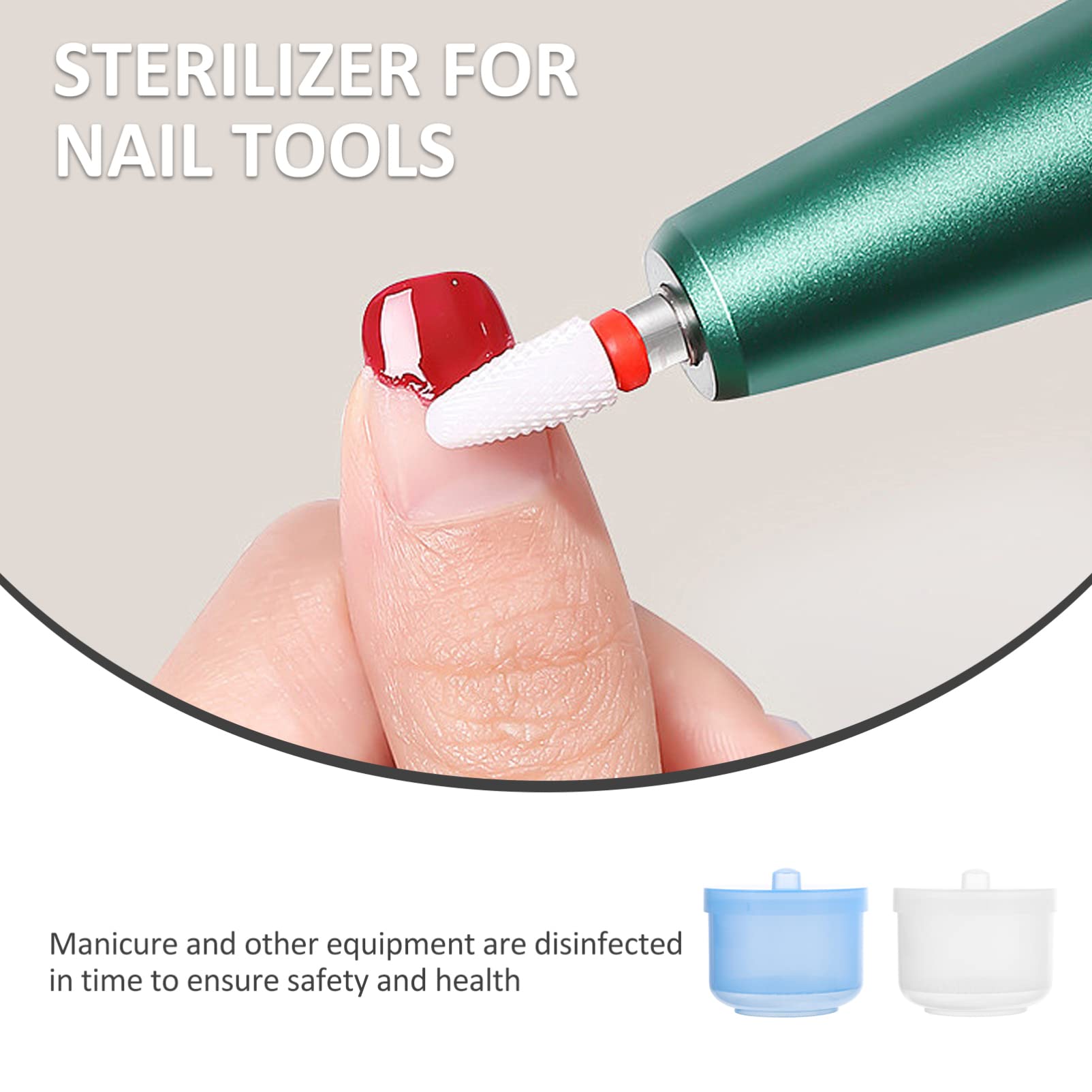 2 Pack Nail Art Tool Cleaning Cup - Professional Manicure Soaking Tray with Net for Nail Accessories | Perfect for Salon, Home Nail Care & DIY Nail Art