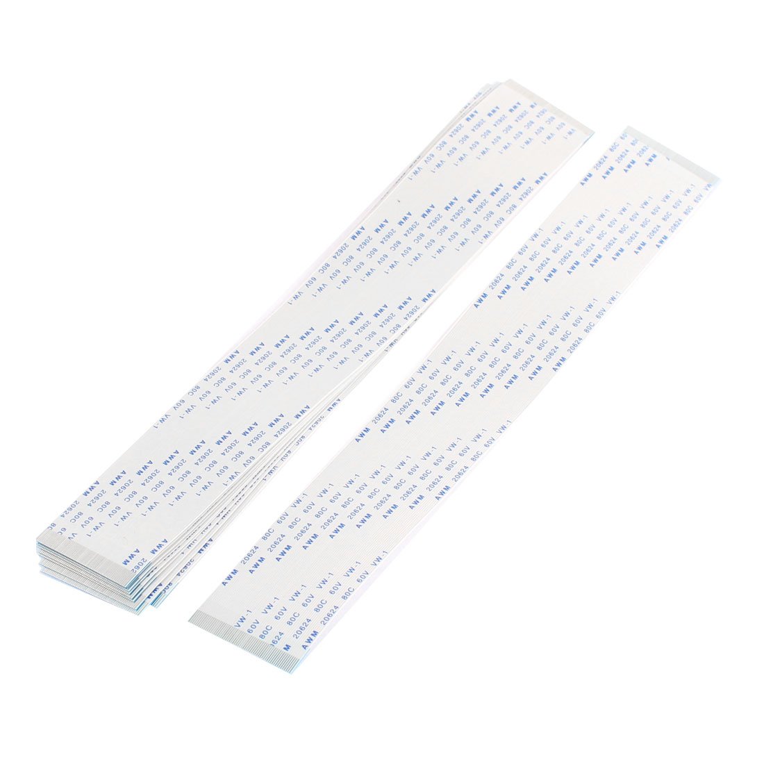 uxcell 10pcs 60 Pin 0.5mm Pitch FFC Flexible Flat Ribbon Cable - 200mm Length for LCD TV, DVD Player, Printer Accessories | High-Quality Flexible Connector for Electronics Repair and DIY Projects