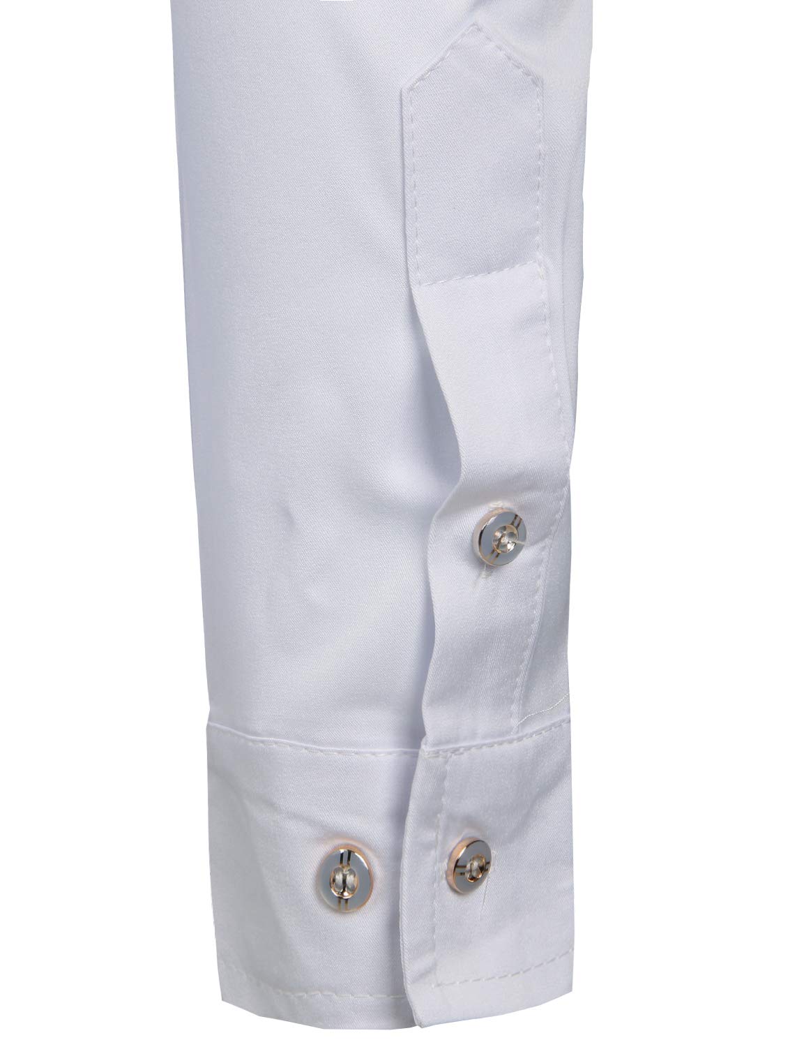 ZEROYAA Men's Slim Fit Long Sleeve Tuxedo Dress Shirt for Prom, Wedding & Formal Events - Elegant Performance Shirt for Groomsmen, Dancers & Special Occasions