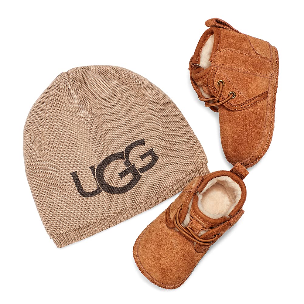 UGG Unisex Baby Neumel Beanie Boot - Warm Winter Booties for Toddlers & Infants | Perfect for Snow, Cold Weather & Indoor Comfort