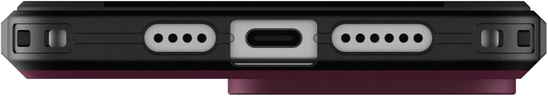 Premium Civilian Case for iPhone 15 Pro Max - Bordeaux Red Magnetic Magsafe Compatible - Perfect for Work, Travel & Everyday Protection