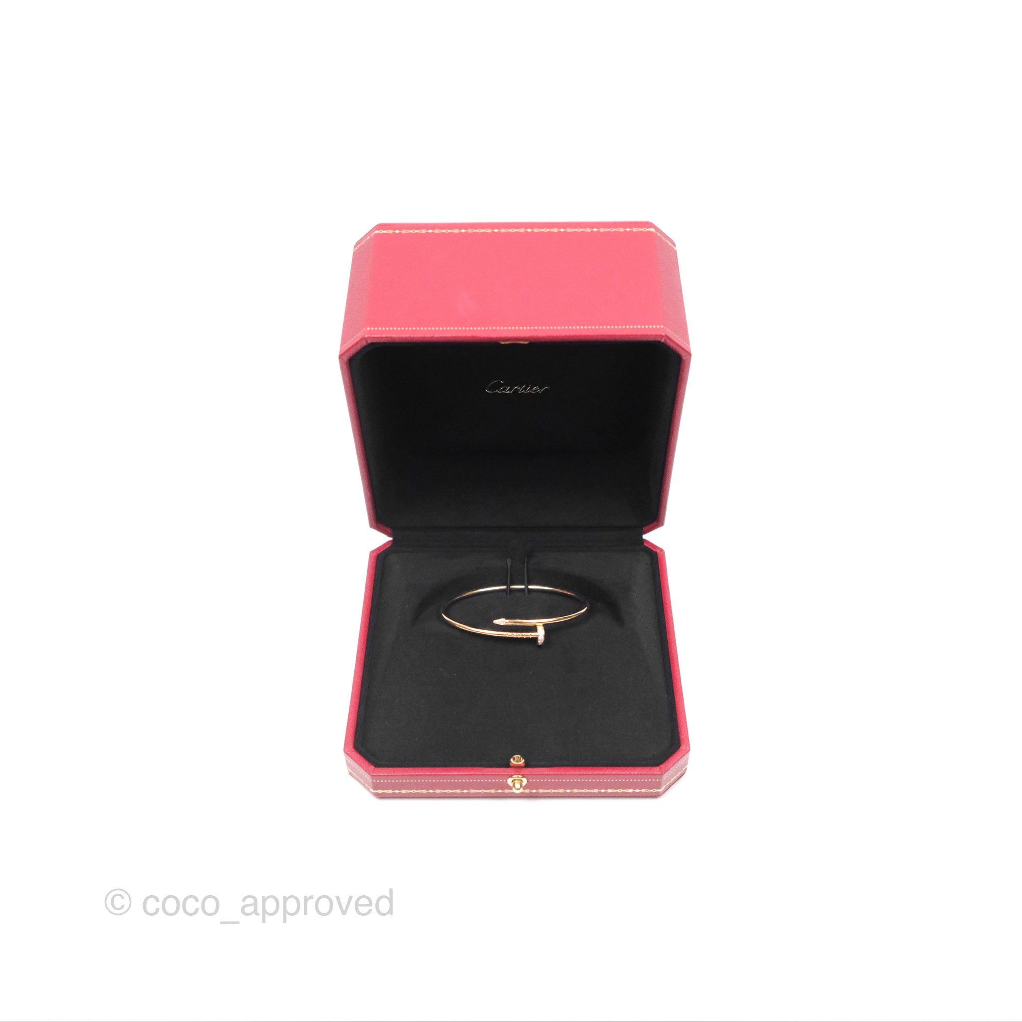 Cartier Small Juste Un Clou Bracelet 18K Pink Gold Diamond - Luxury Nail Bracelet for Women, Elegant Jewelry Gift for Anniversary & Special Occasions
