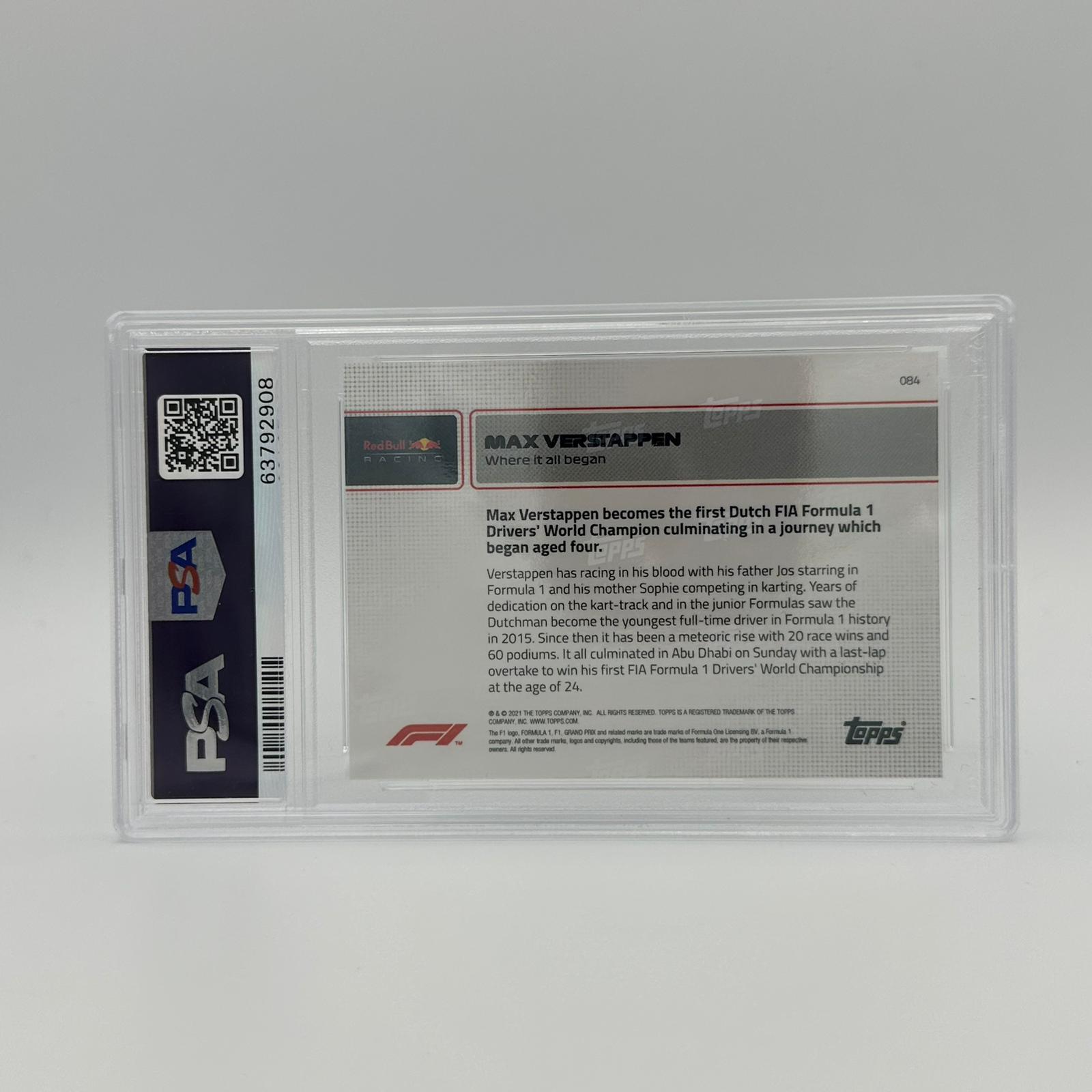 PSA 9 Graded 46/99 Max Verstappen 