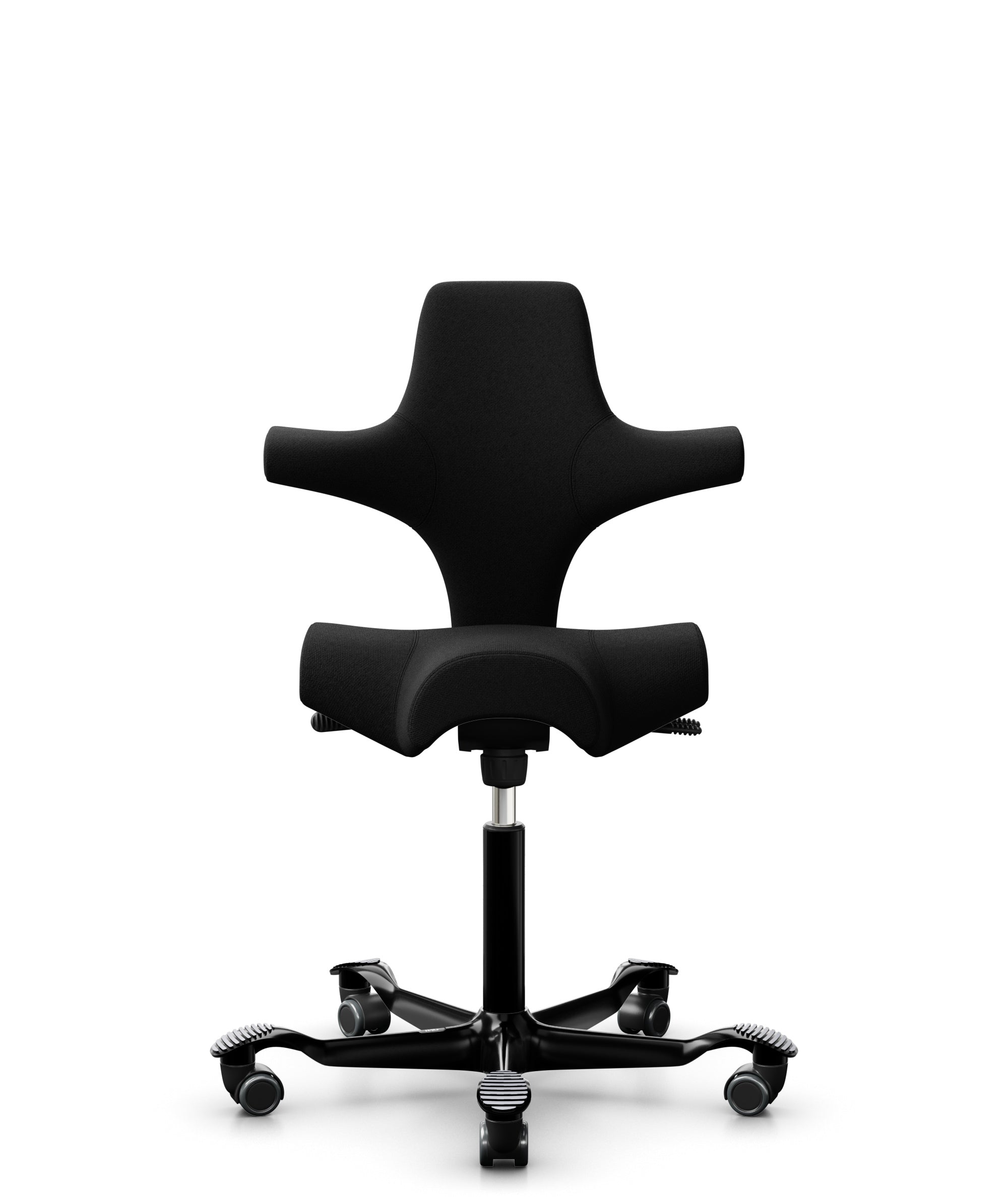 HÅG Capisco 8106 Ergonomic Office Chair - Adjustable Black Mesh Back Support for Home & Office Workspaces - Perfect for Long Hours Sitting, Computer Work & Video Conferencing