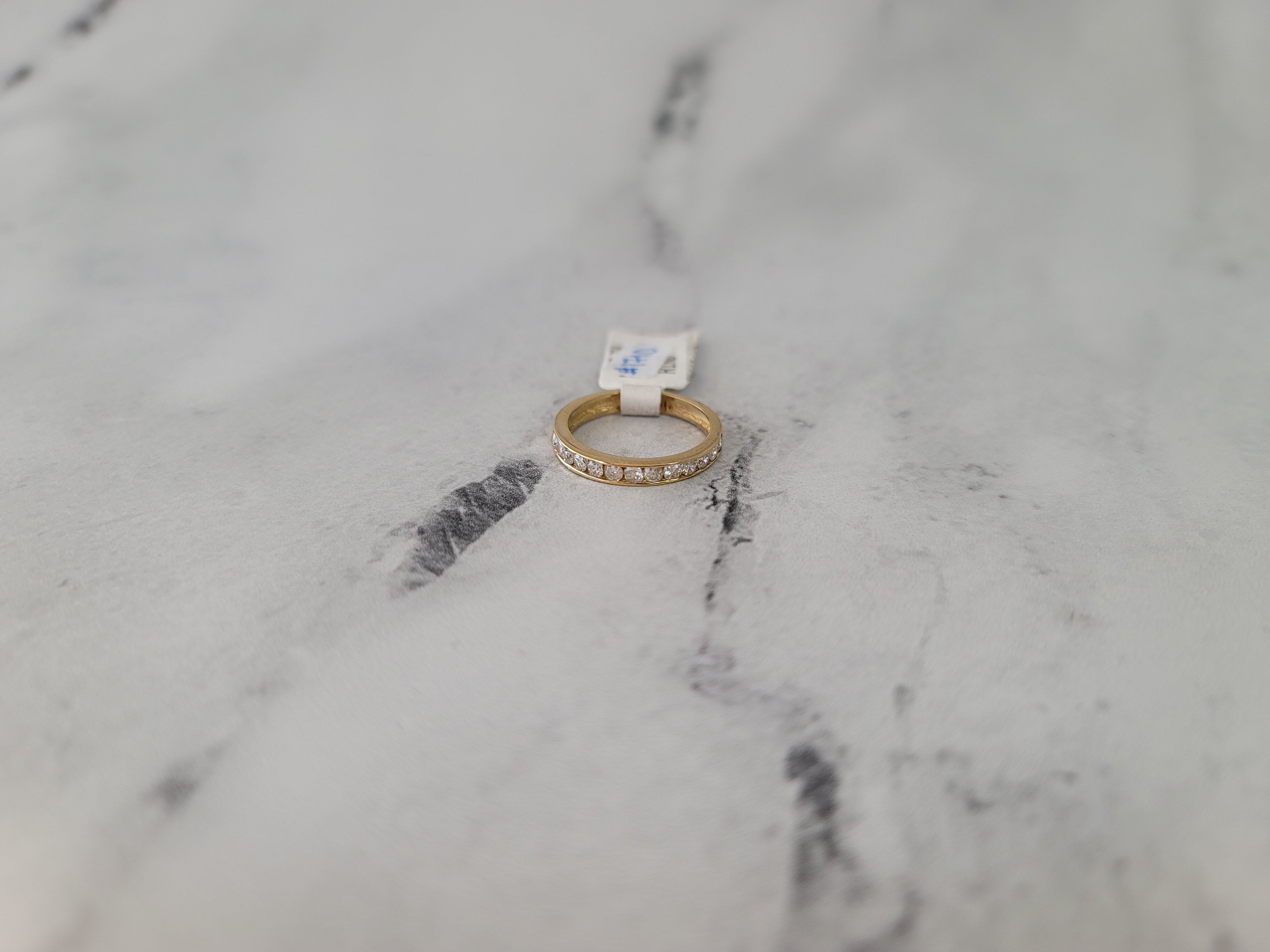 0.5 Carat Diamond Wedding Band Ring for Women - 14K Yellow Gold Engagement Ring, Anniversary Gift for Her, Bridal Jewelry for Special Occasions