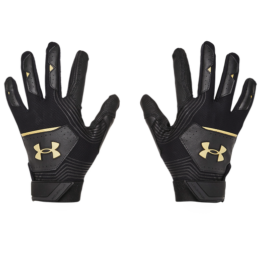 UA Clean Up 21 Batting Glove - Black (1365461-005) | Baseball Training & Game Accessories for Youth & Adults | Perfect for Practice, Games & Fielding