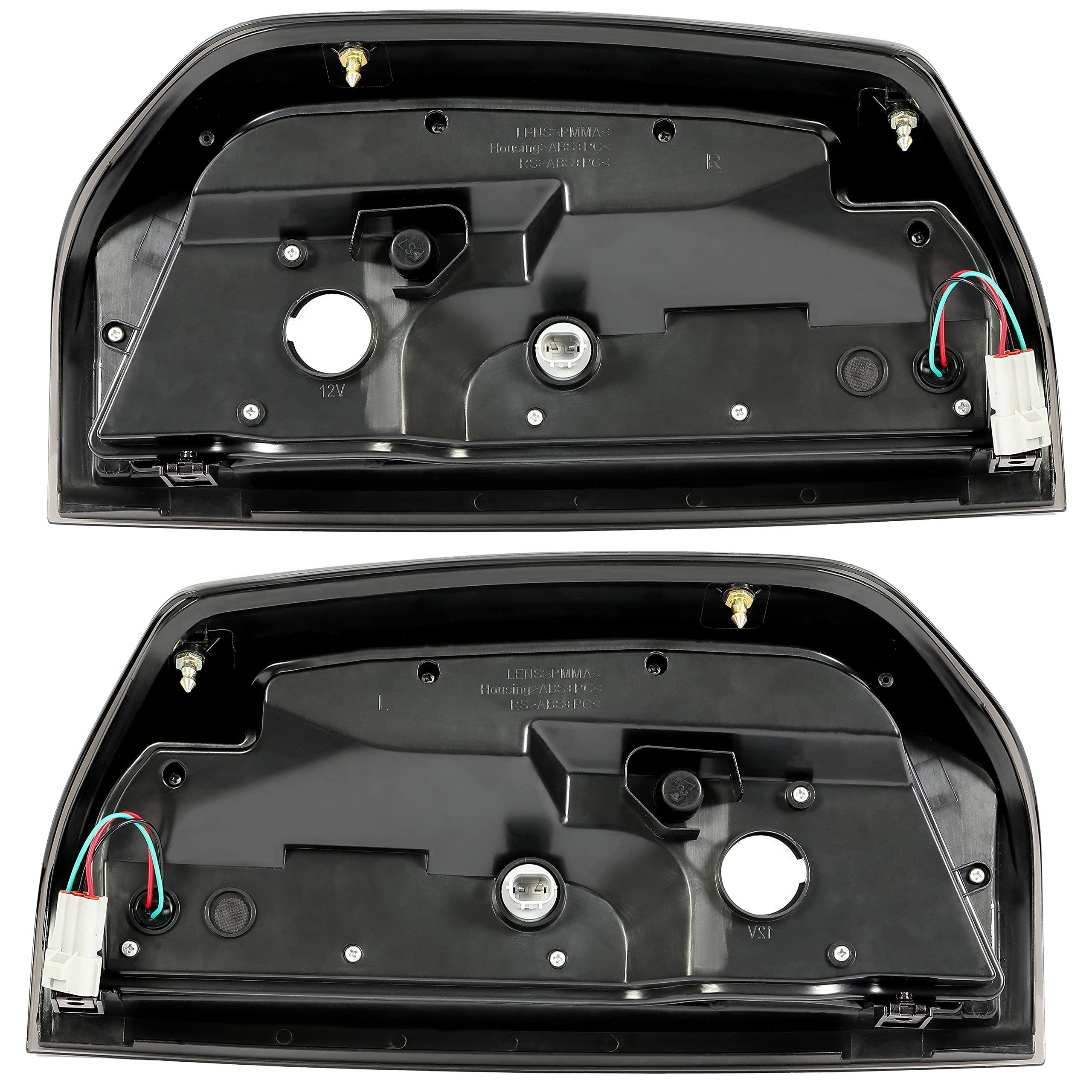 HECASA LED Tail Lights for 2014-2021 Toyota Tundra - Black Smoke Brake Rear Lamps Pair Replacement (Fits TO2800193, TO2801193) | Enhanced Visibility & Style for Night Driving & Off-Road Adventures