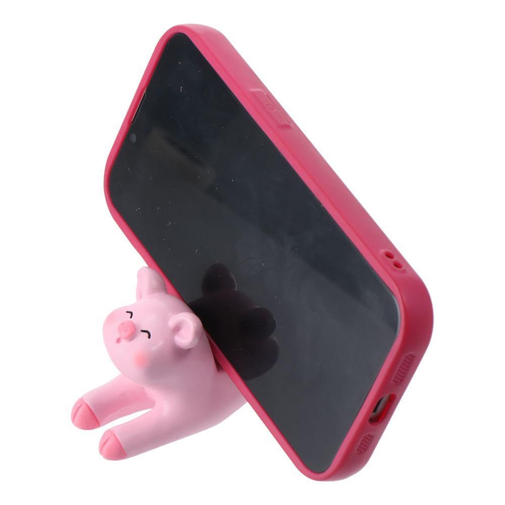 1 PC Cute Pink Pig Phone Stand Holder - Desktop Tablet Stand for iPhone, Samsung, iPad - Perfect for Office Desk, Bedside Table, Kitchen Counter & Travel Accessories