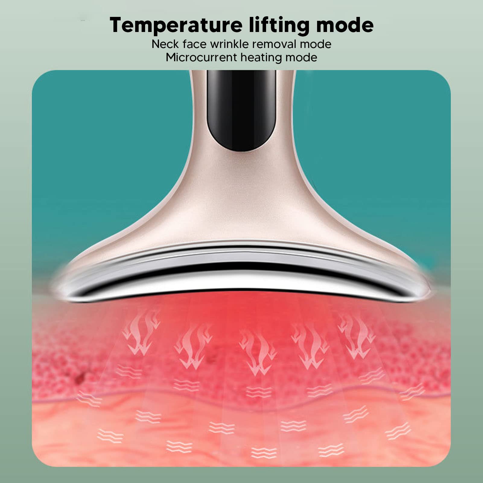 Microcurrent Neck Lifting Massager - Anti-Aging Skin Tightening Device with Vibration Technology to Reduce Fine Lines & Wrinkles | Perfect for Home Spa & Beauty Routine