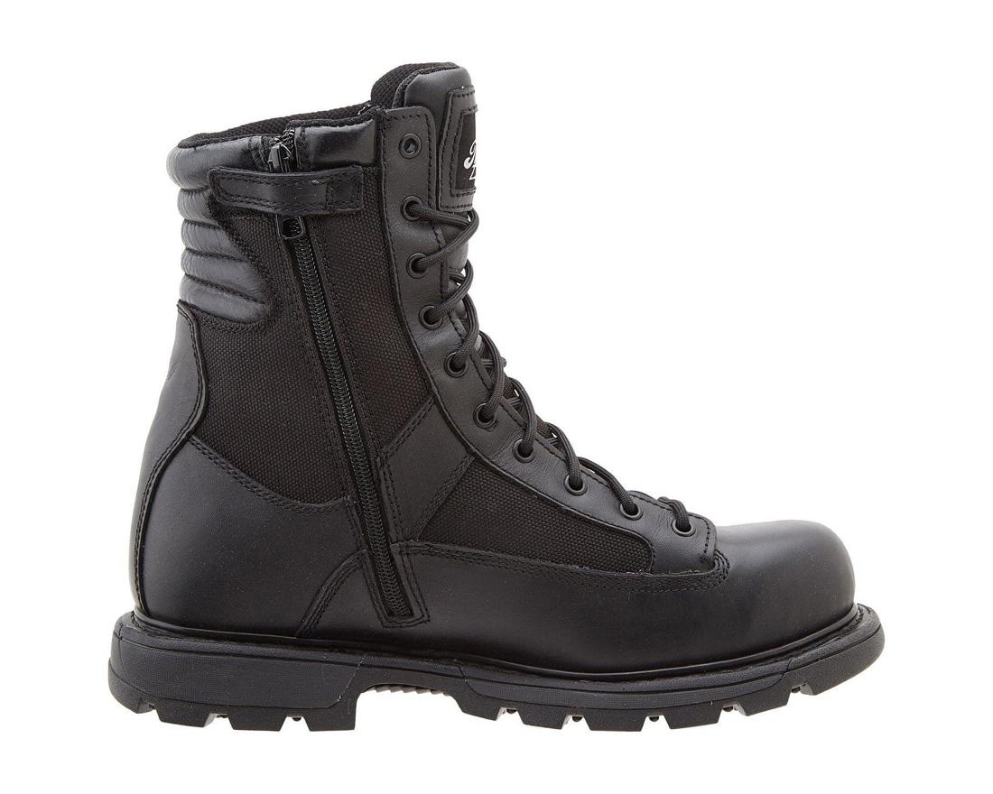 GenFlex2 Series 8 Tactical Waterproof Zip Boots - Black Military Combat Boots for Hiking, Outdoor Adventures & Work Safety
