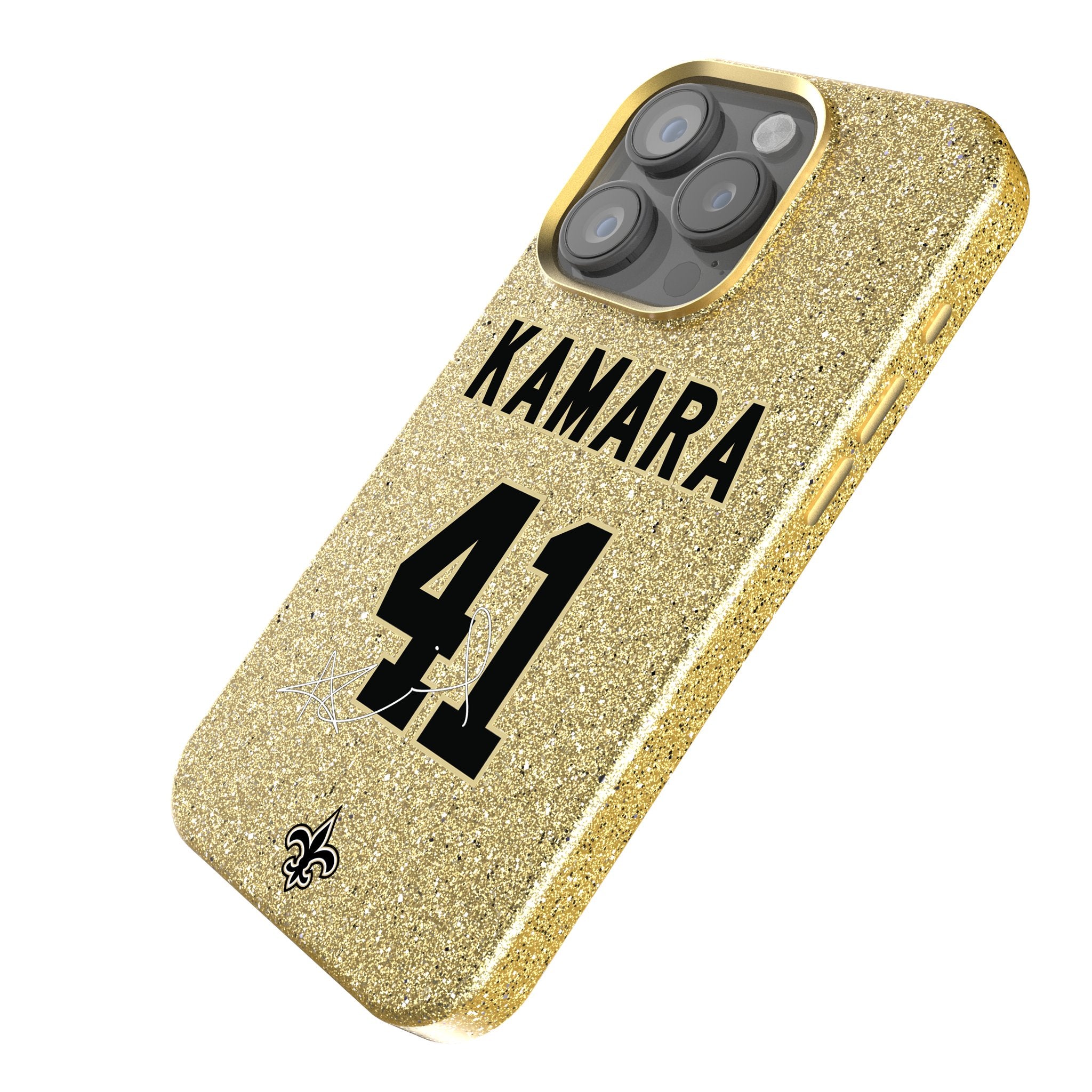 Alvin Kamara New Orleans Saints #41 Rhinestone Bling Phone Case for iPhone & Samsung - Perfect for Game Day & Saints Fans