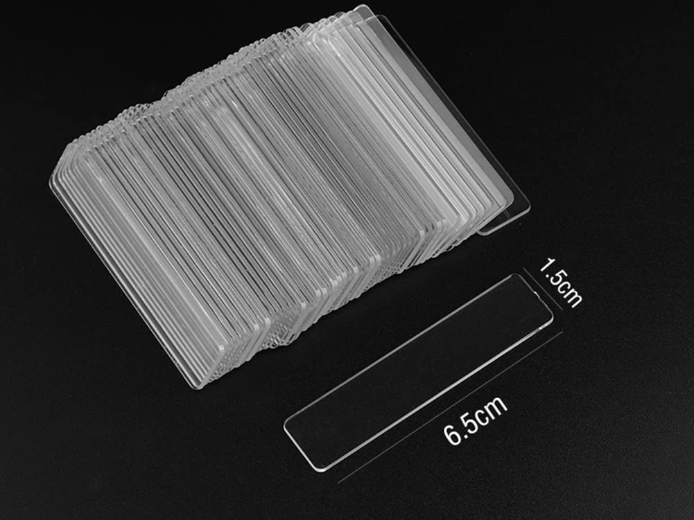AKOAK 50-Piece Clear Acrylic Nail Polish Display Stand - Professional Gel Polish Holder & Practice Strips for Nail Tips - Perfect for Salon Organization & Home Manicure Kits - Ideal for Nail Art Practice, Retail Displays & DIY Beauty Stations
