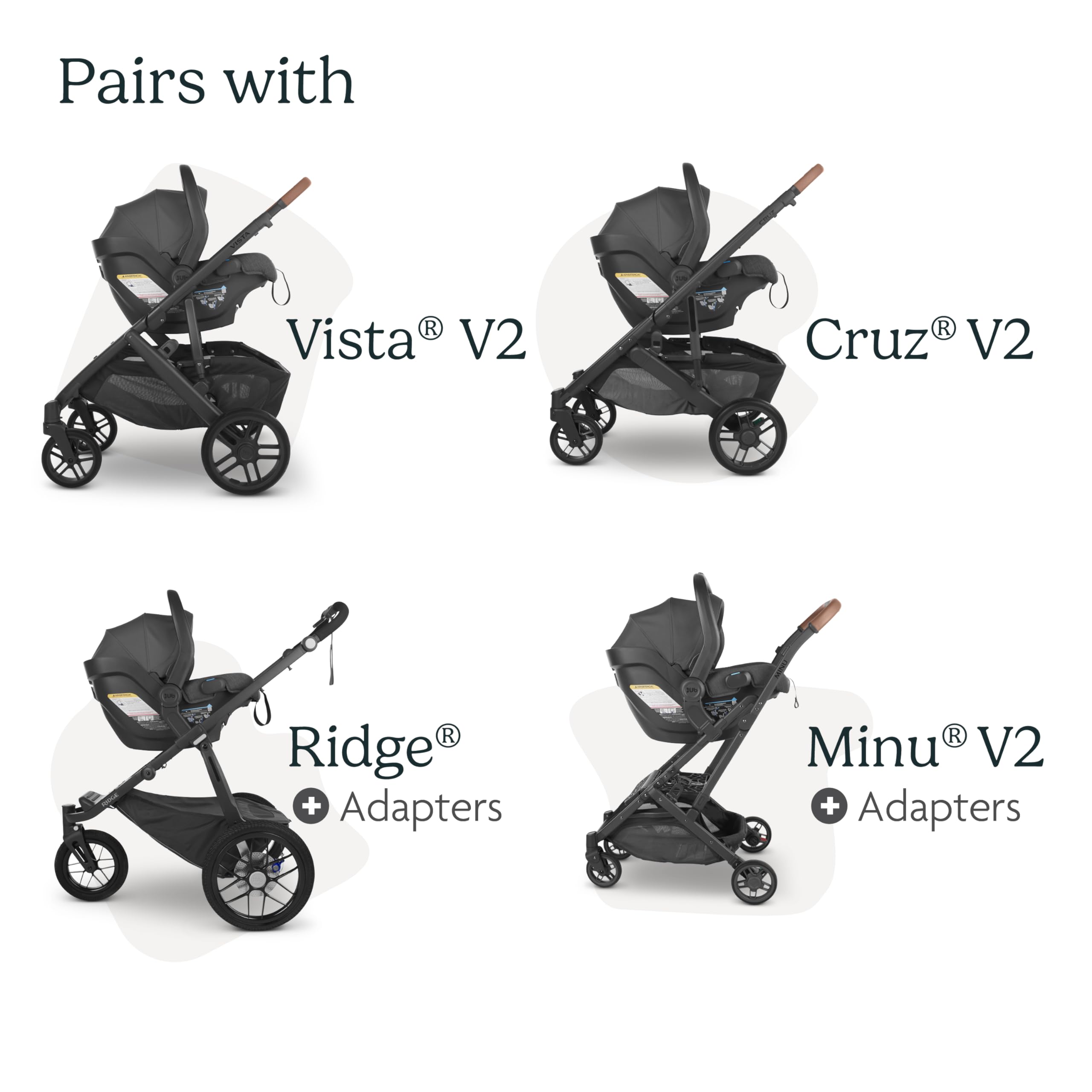 UPPAbaby Mesa V2 Infant Car Seat - Easy Installation with SmartSecure Technology | Includes Base & Robust Infant Insert | Direct Stroller Attachment | Jake (Charcoal) | Perfect for Newborns & Travel Safety