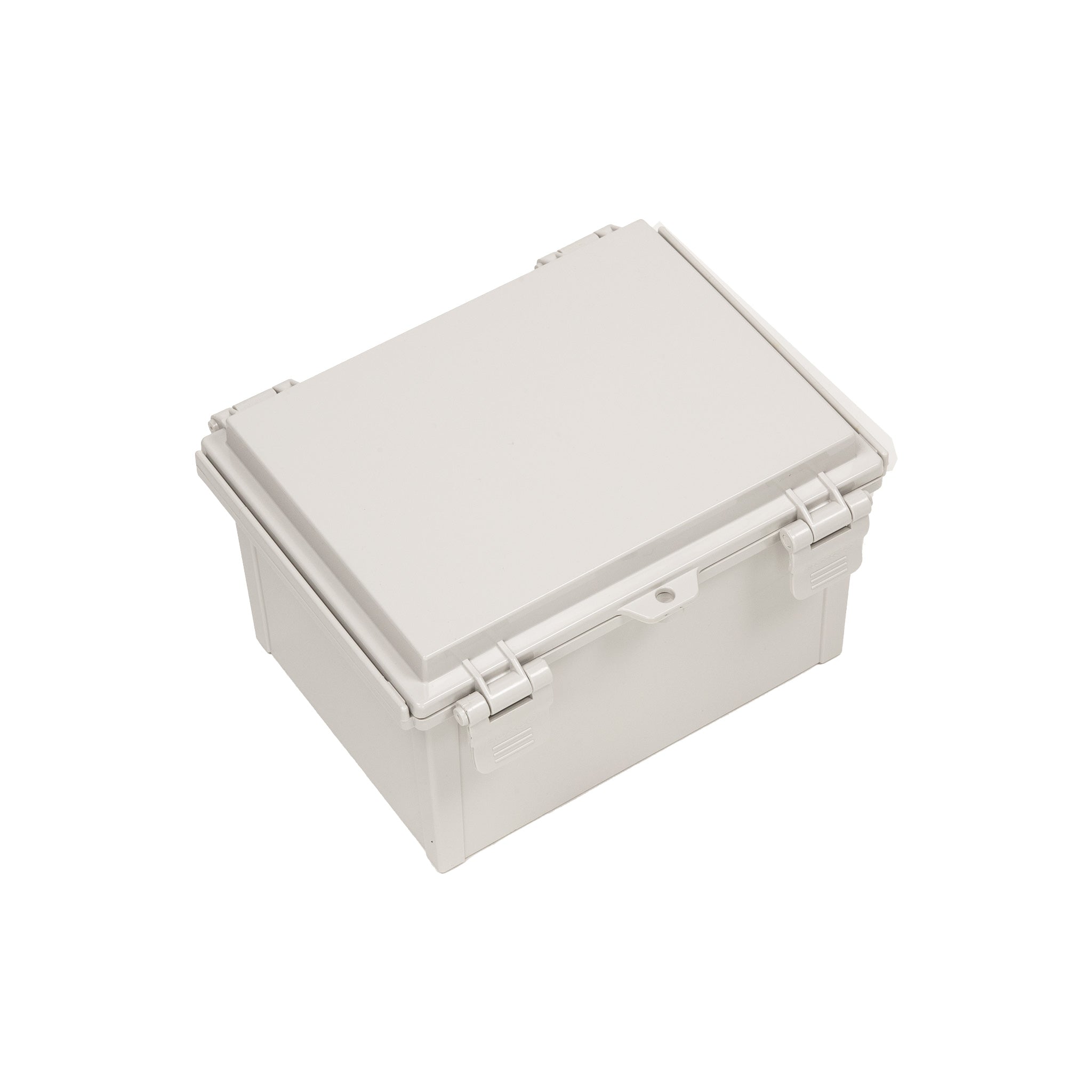 Boxco Q Series 6.30 x 8.27 x 5.12 Inches (160 x 210 x 130mm) Waterproof Plastic Enclosure - IP67 & IK08 Rated ABS Grey Hinged Electrical Box with Mounting Plate | Ideal for Outdoor Electronics, Industrial Equipment & DIY Projects
