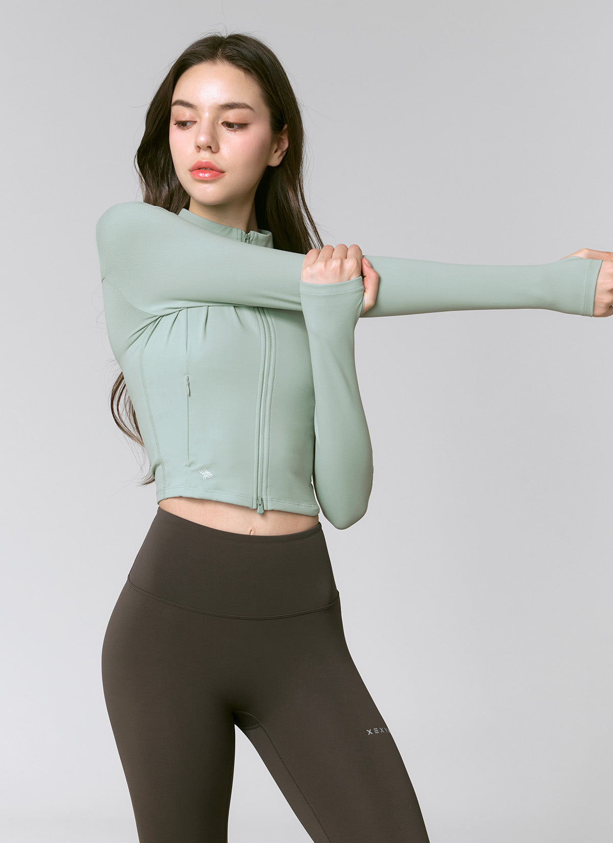 Slim Fit Crop Zip Up Jacket for Women - Stylish Lightweight Outerwear for Spring & Fall - Perfect for Casual Outings, Travel, and Layering