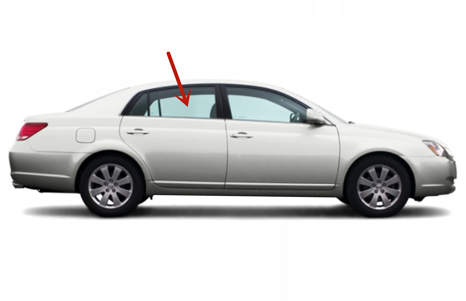 Toyota Avalon 2005-2012 Right Rear Passenger Side Window Glass Replacement - Perfect Fit for Sedan Door Repair & Auto Glass Replacement