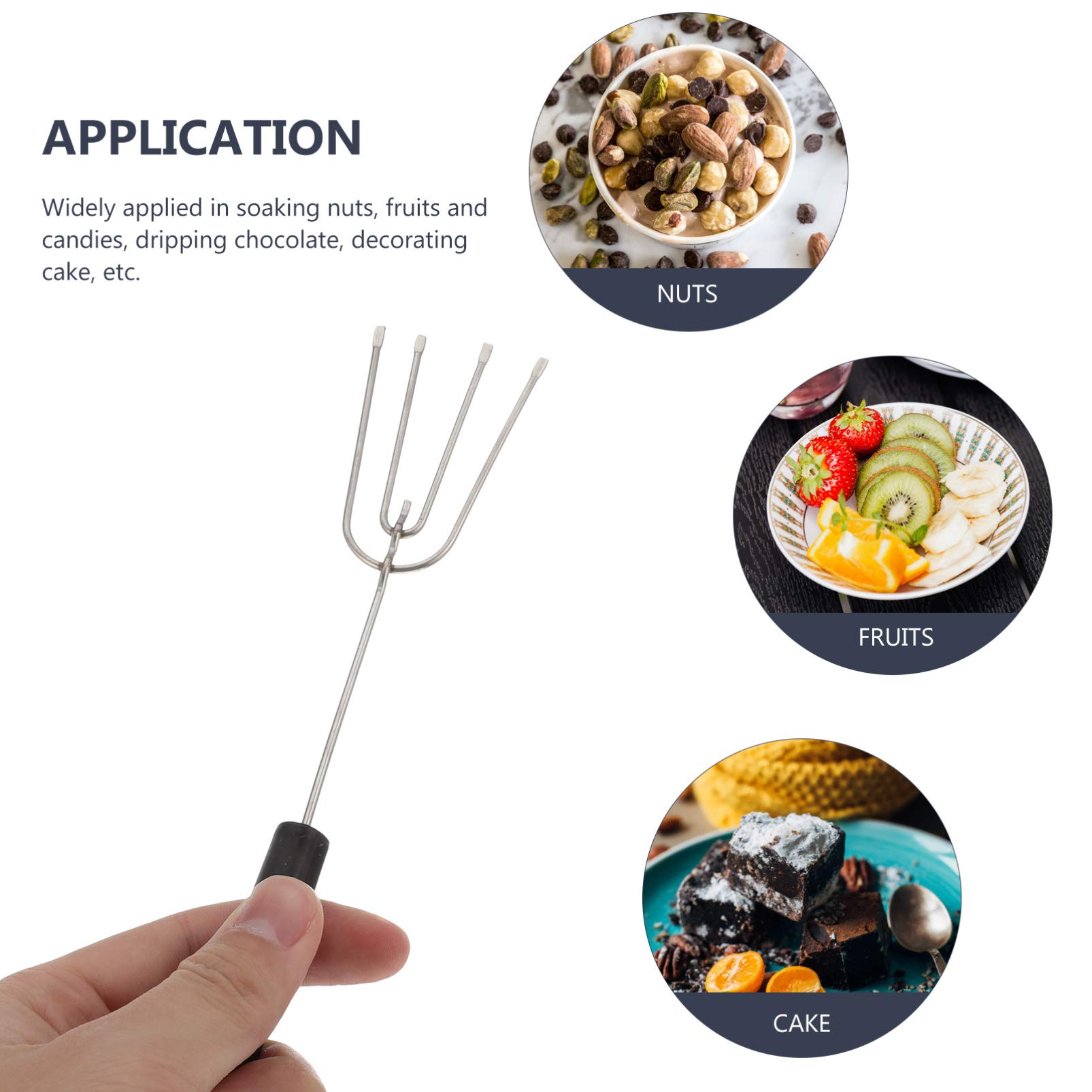 10-Piece Chocolate Dipping Forks Set - DIY Decorating Tools for Baking, Candy Making & Kitchen Use - Perfect for Chocolate, Candy, BBQ & Dessert Decorating - Essential Baking Supplies & Kitchen Gadgets