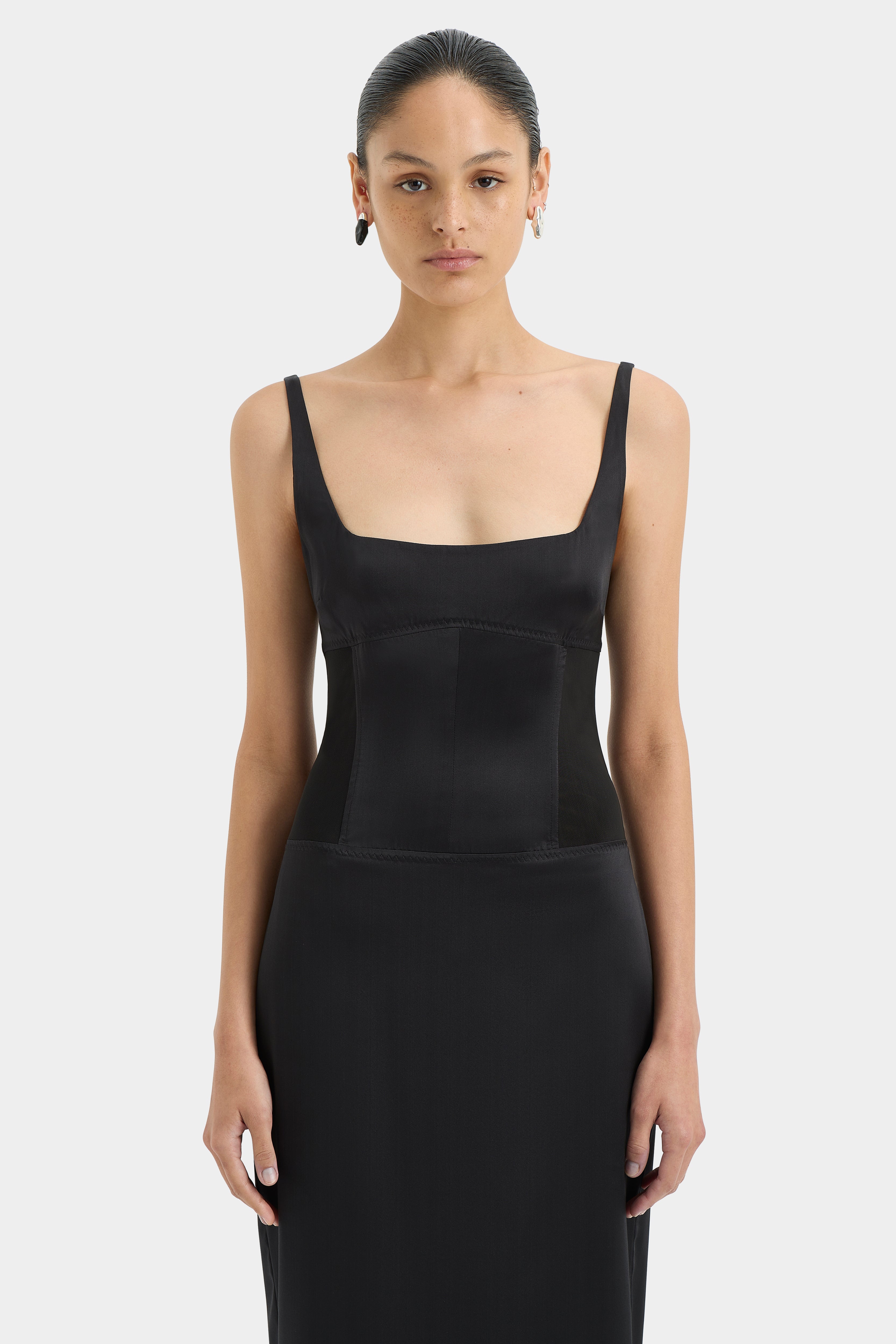 Sonora Evening Midi Dress for Women - Elegant Flowy Cocktail Party Dress for Night Out, Date Night, and Special Occasions