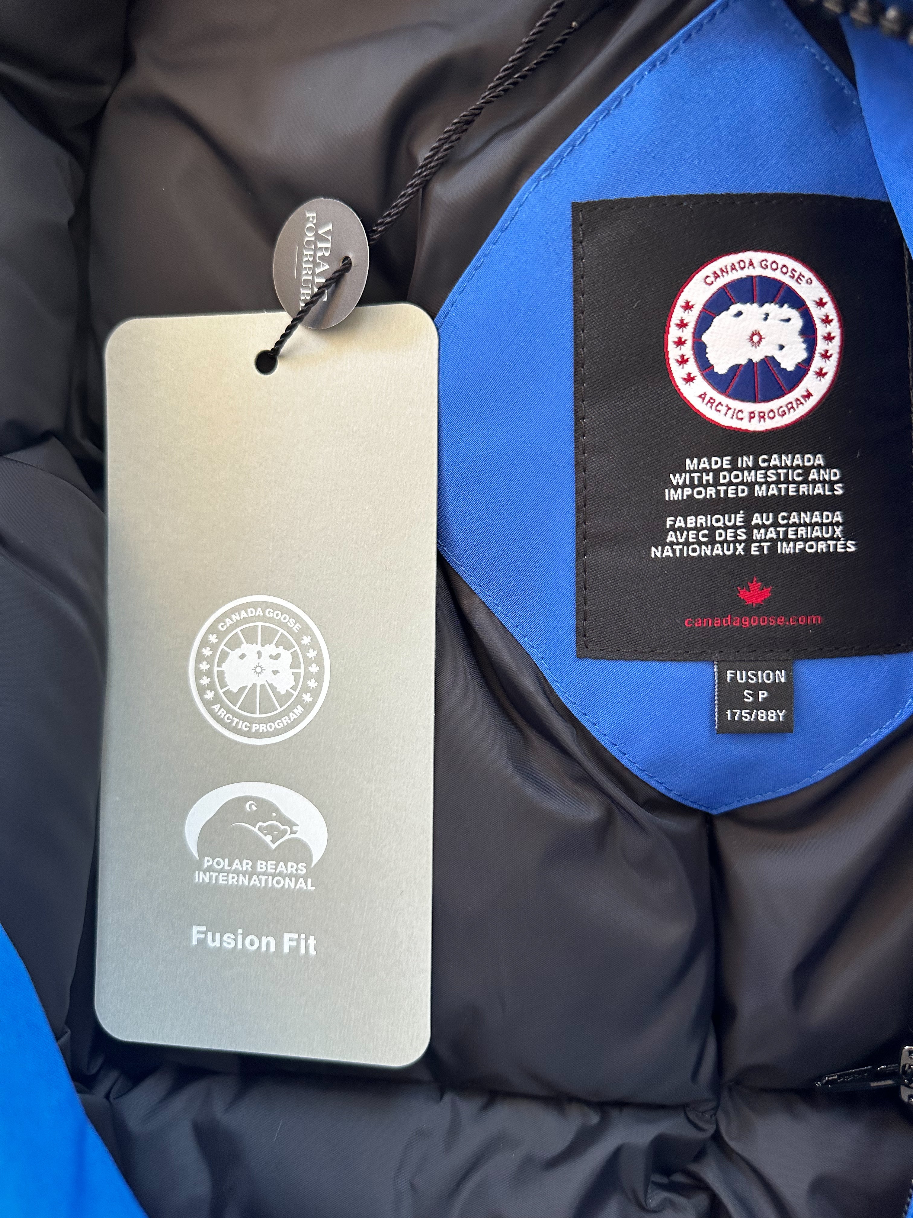 Canada Goose PBI Blue Expedition Men's Parka - Windproof Waterproof Winter Coat for Extreme Cold Weather - Perfect for Arctic Expeditions, Skiing & Outdoor Adventures