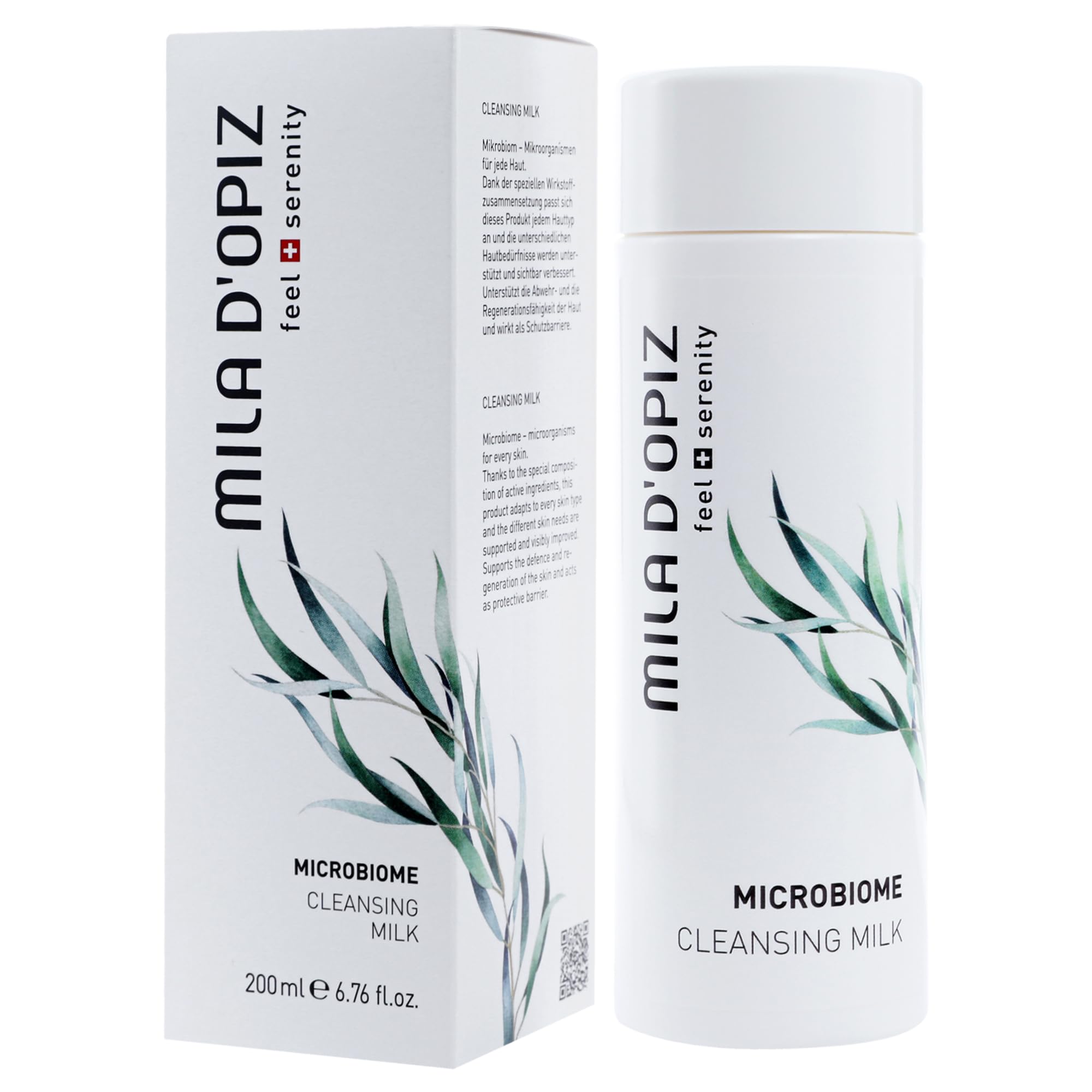 Gentle Microbiome Cleansing Milk for Women - 6.76 oz pH-Balanced Face Wash | Daily Skincare Routine for Sensitive & Dry Skin
