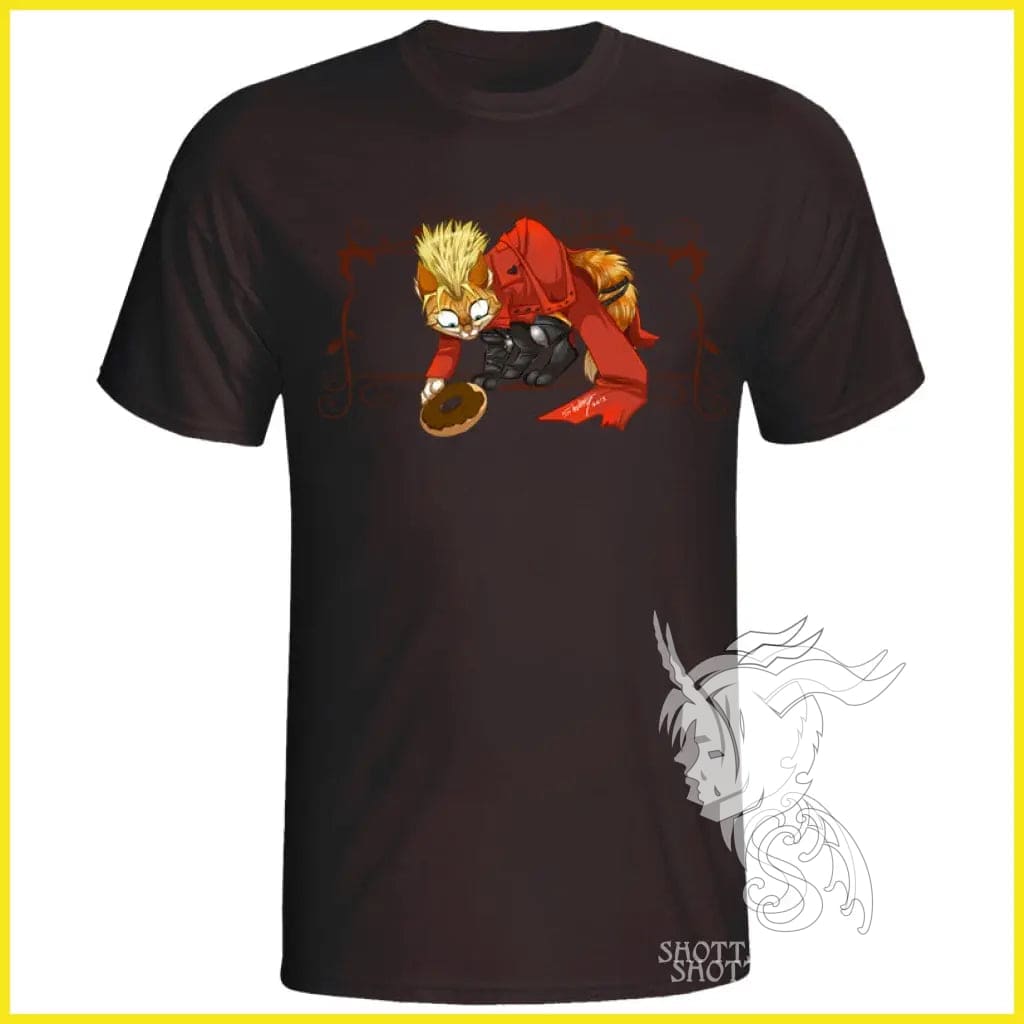 Vash Cat Graphic T-Shirt for Men & Women - Soft Cotton Casual Tee for Anime Fans, Streetwear, and Everyday Wear