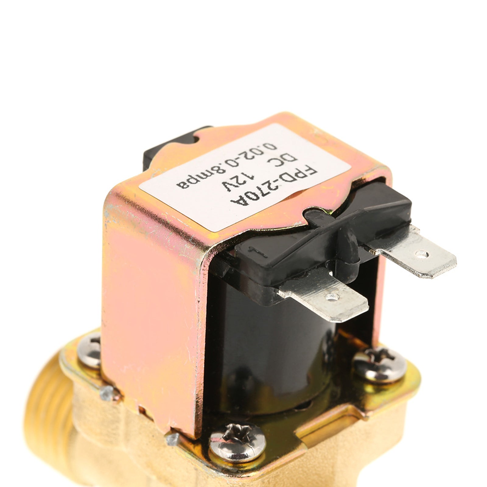 12V DC Normally Closed Brass Electric Solenoid Valve for Water Flow Control - 300mA - Ideal for Irrigation Systems, Water Dispensers, and DIY Plumbing Projects