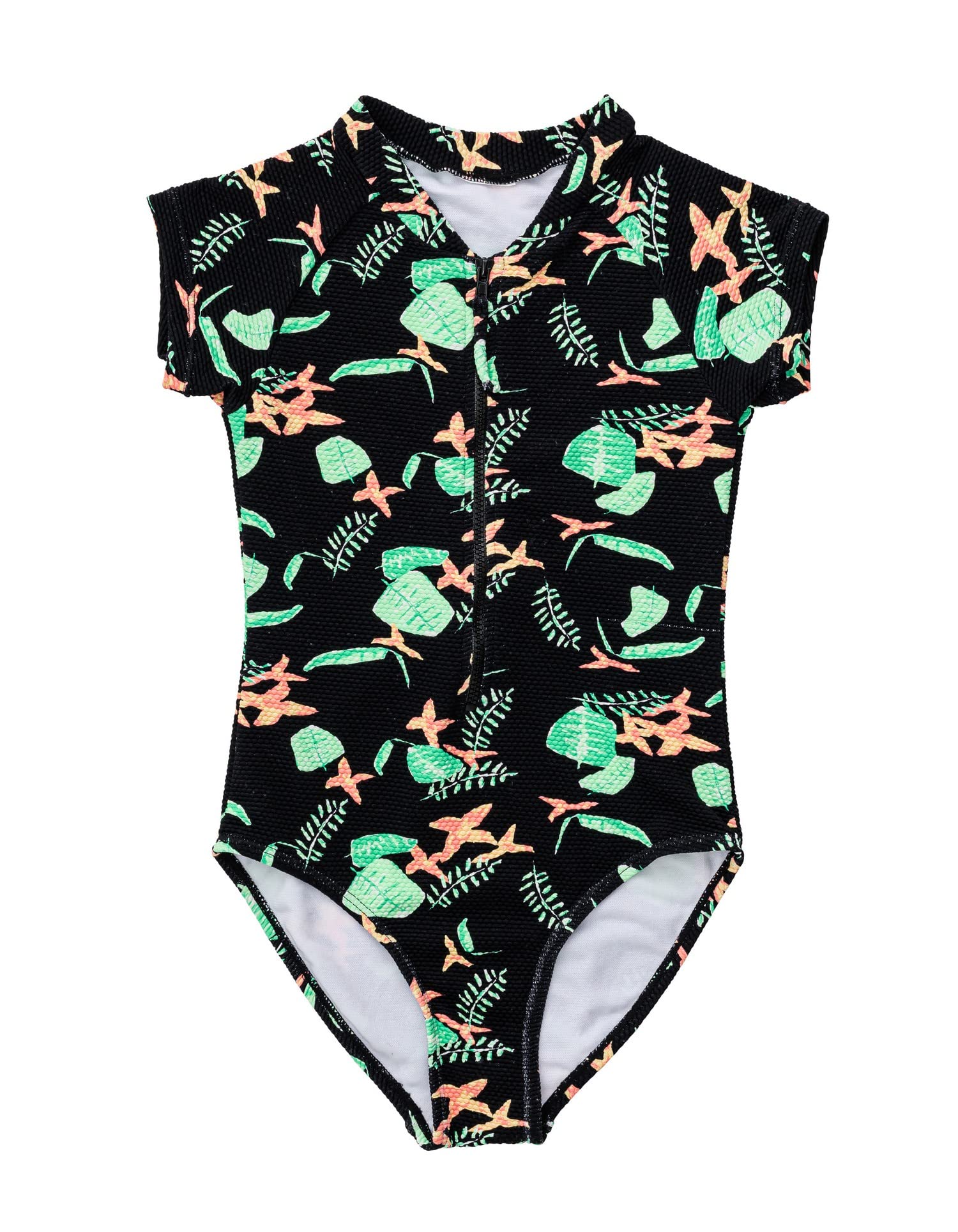 Snapper Rock Girls' Modern Swimwear - UPF 50+ Sun Protection Swimsuits for Toddler & Kids | Beach, Pool & Summer Water Activities