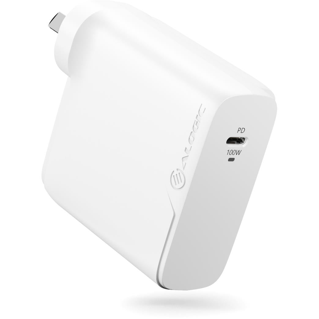 ALOGIC Rapid Power 100W GaN Wall Charger with 100W USB C Cable - Fast Charging for MacBook Pro, iPhone 15, iPad & More | Compact Travel Charger for Home, Office & On-the-Go
