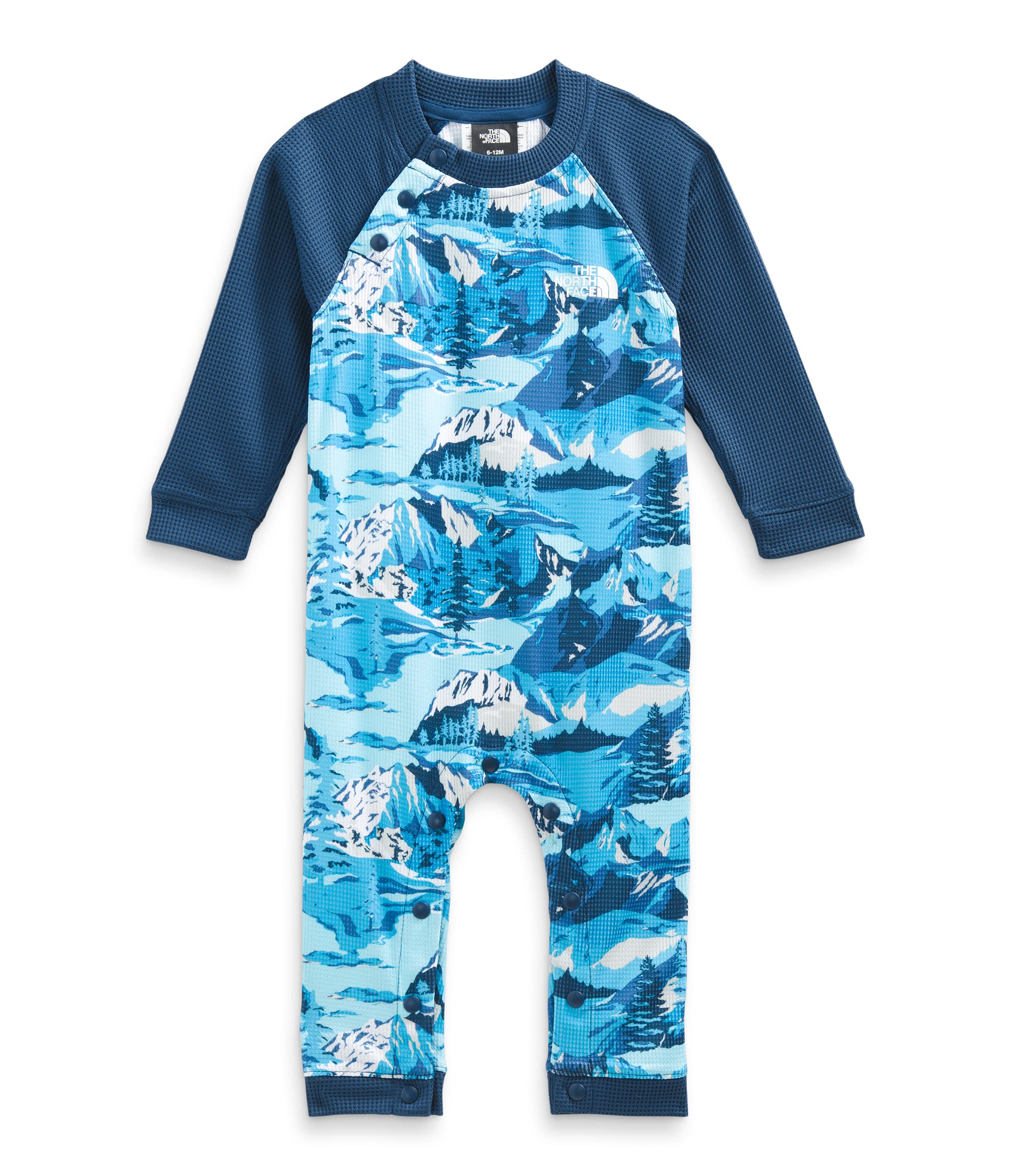 The North Face Baby Waffle Baselayer One-Piece - Thermal Infant Bodysuit for Cold Weather - Perfect for Winter Outdoors, Hiking & Snow Adventures