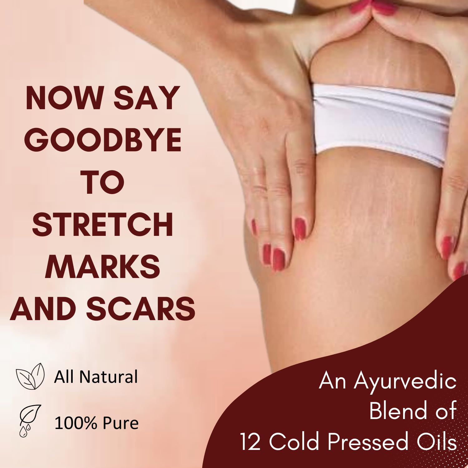 INTIMIFY Stretch Marks Oil & Cream for Women - Pregnancy Safe, 30ml - Hydrating & Nourishing for Belly, Hips & Thighs - Perfect for Pre & Postpartum Care & Daily Skin Moisturizing
