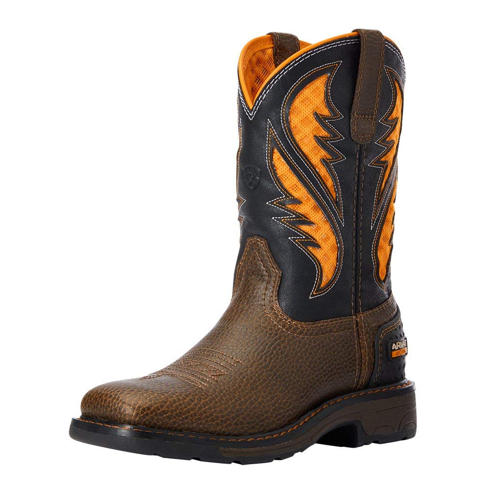 Ariat Kids' Work Venttek Boot - Durable & Comfortable Western Boots for Boys & Girls - Perfect for Ranch Work, Horseback Riding & Outdoor Adventures